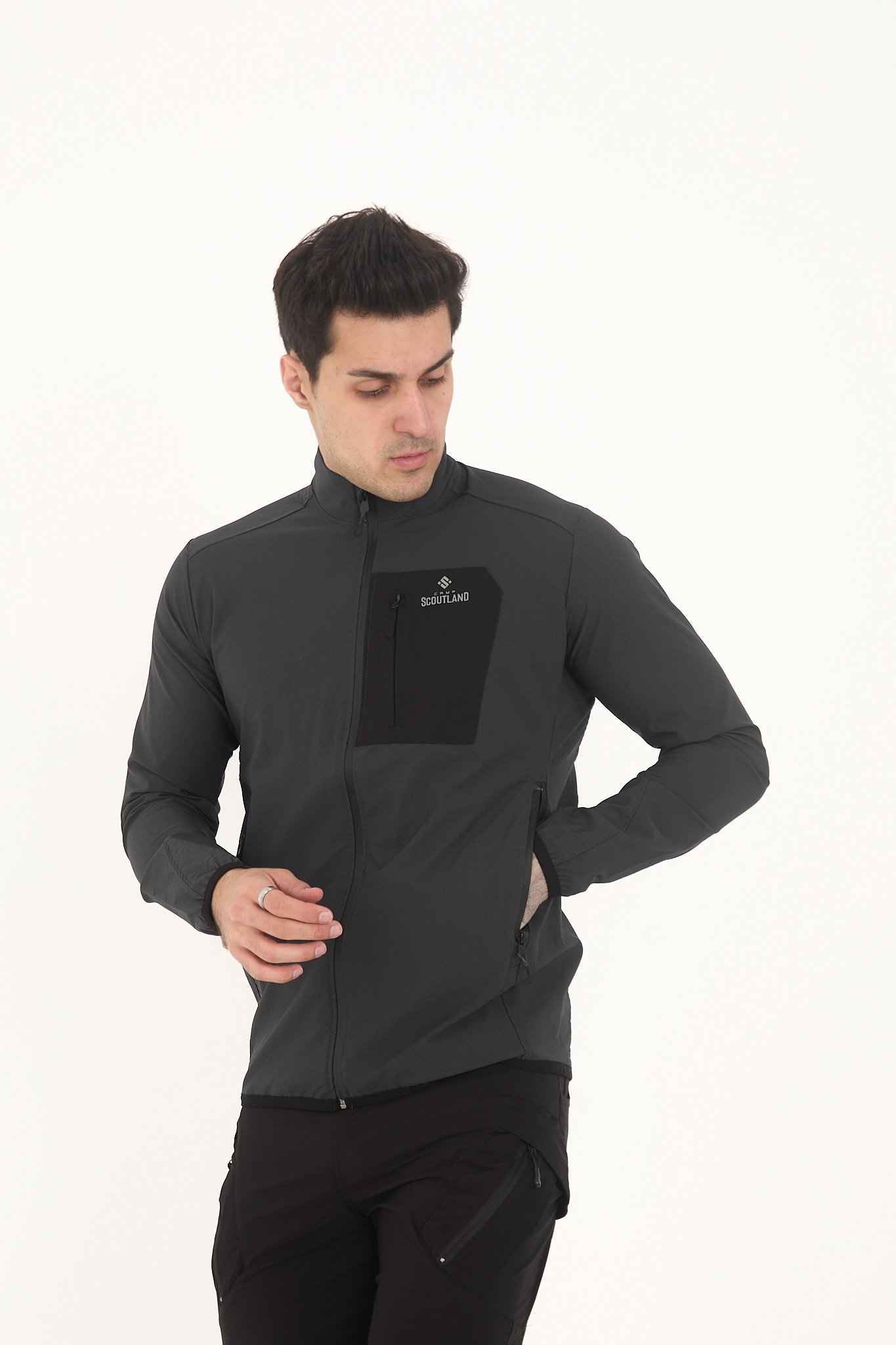 Camp255 / TK35 Outdoor Tactical Su iticili Erkek Fermuarlı Taktik Sweatshirt