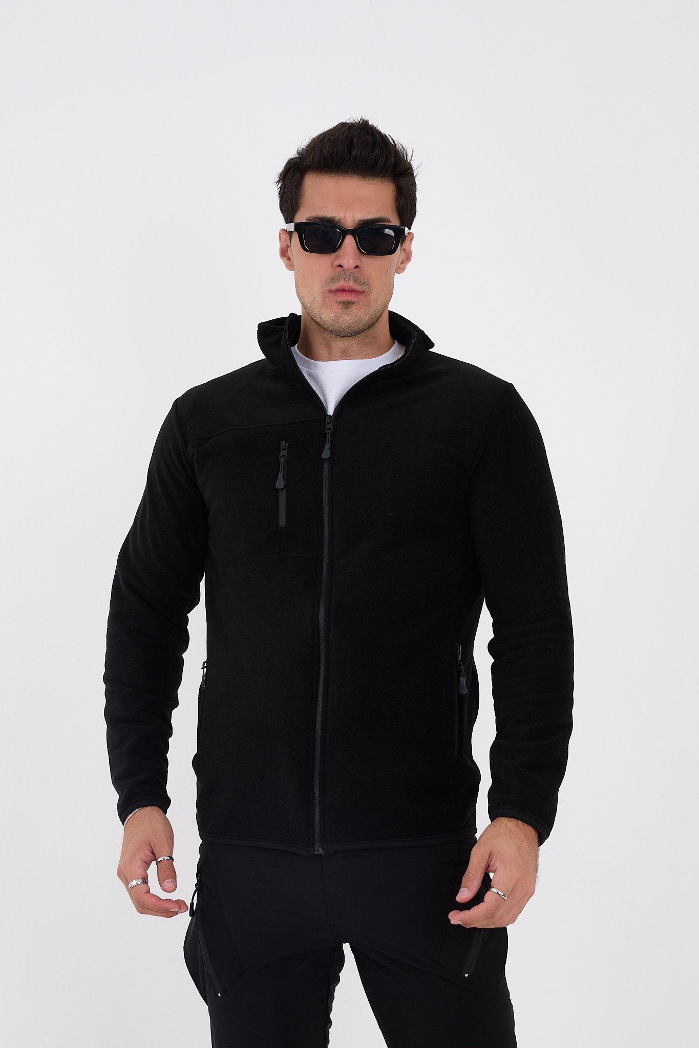 Camp245 Outdoor Tactical Erkek Fermuarlı Taktik Polar Sweatshirt