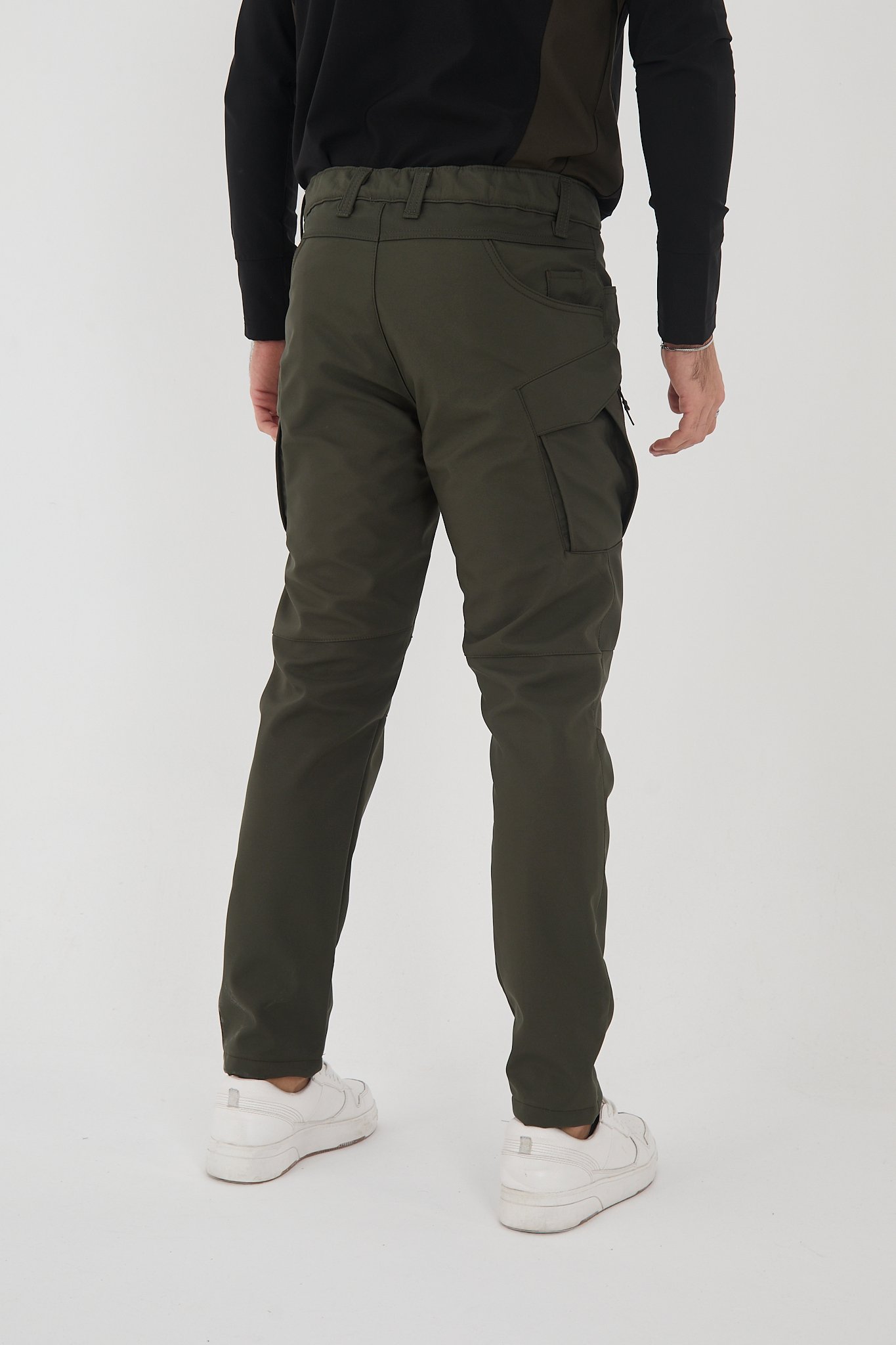 Camp594 Outdoor Tactical Softshell Su Ve Rüzgara Dayanıklı içi Polarlı Kışlık Erkek Taktik Pantolon