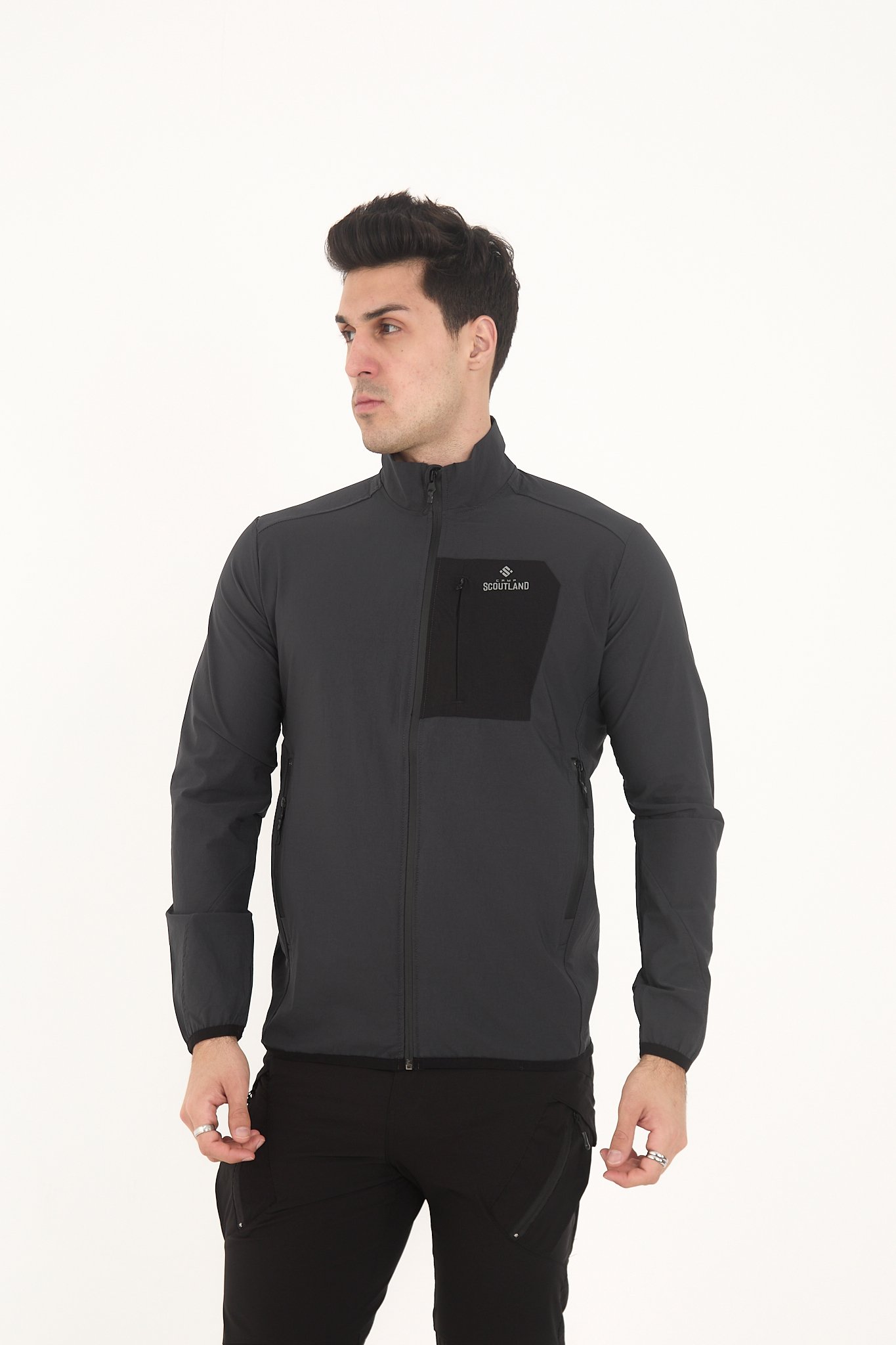 Camp255 / TK35 Outdoor Tactical Su iticili Erkek Fermuarlı Taktik Sweatshirt - ANTRASİT