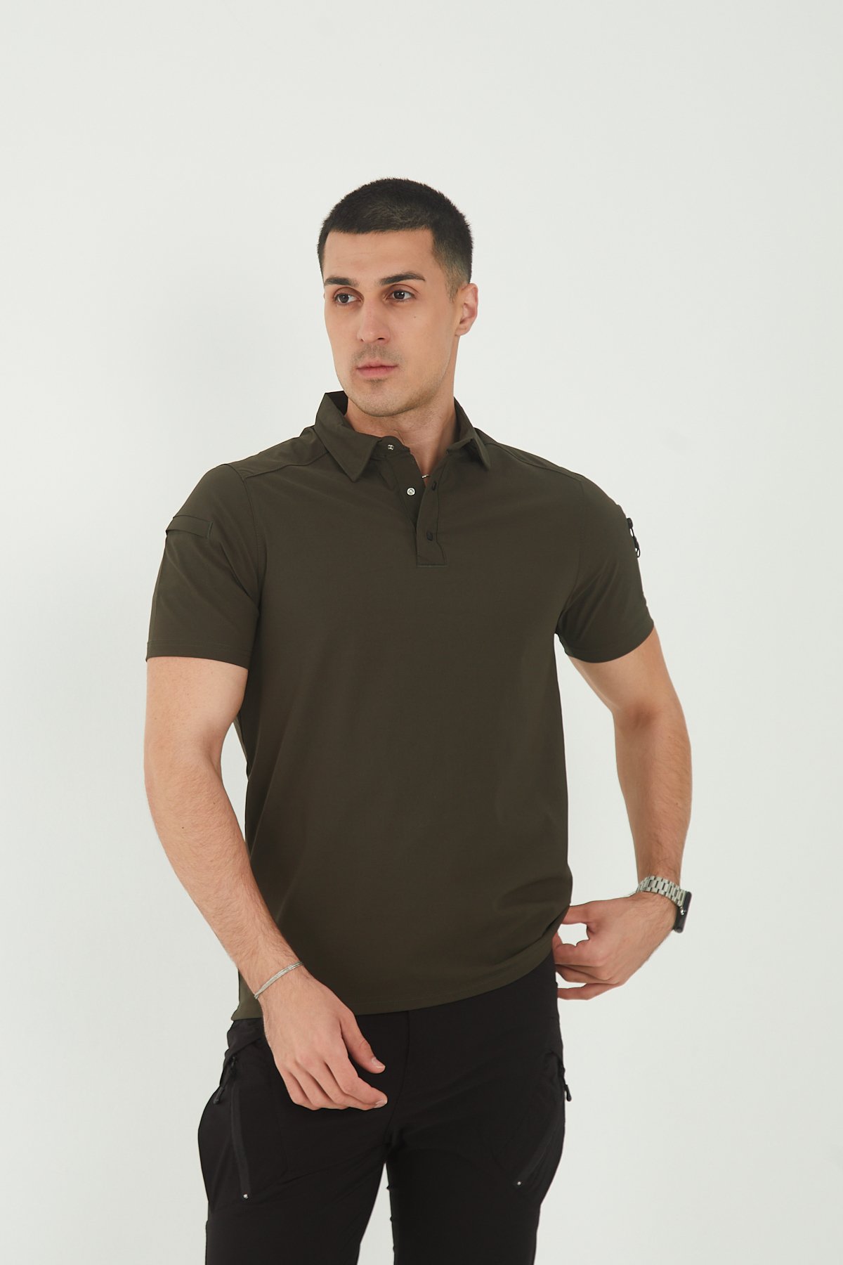 Camp615 Outdoor Tactical Su iticili Erkek Taktik Tişört - HAKİ