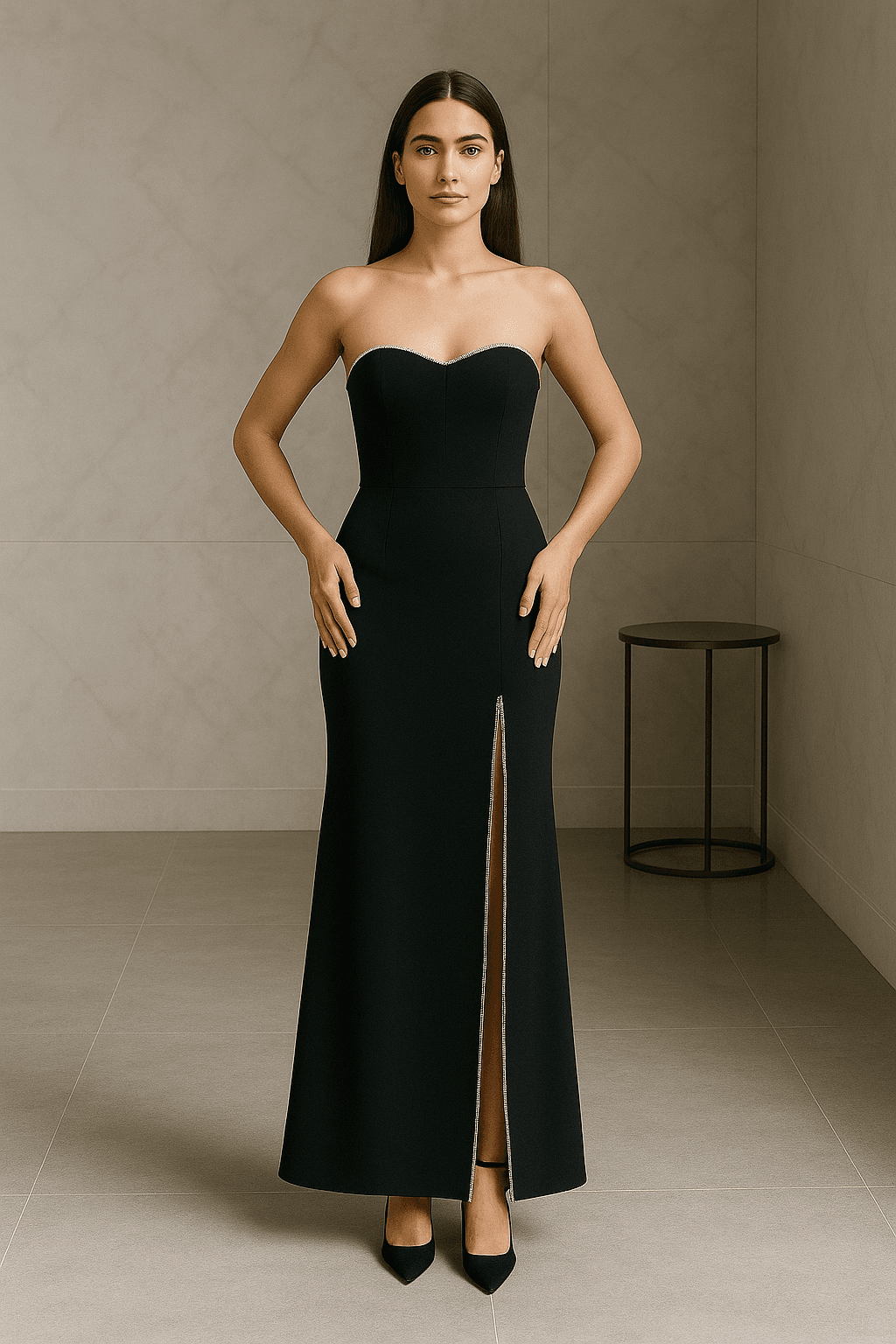 Serena Black Gece Elbisesi