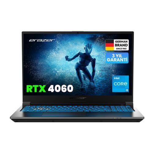 ERAZER Deputy P60i MD62747 i5-13420H 16GB 512GB RTX4060 15.6 DOS  3 Yıl Garanti, FHD 144Hz, 2x8GB DDR4 3200MHz