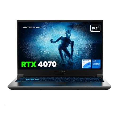 ERAZER Deputy P60 MD62624 i7-13620H 16GB 1TB RTX4070 15.6 W11H  3 Yıl Garanti, FHD 144Hz, 2x8GB DDR4 3200MHz