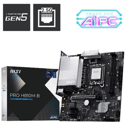 MSI PRO H810M-B SOKET 1851 DDR5 6500(OC)