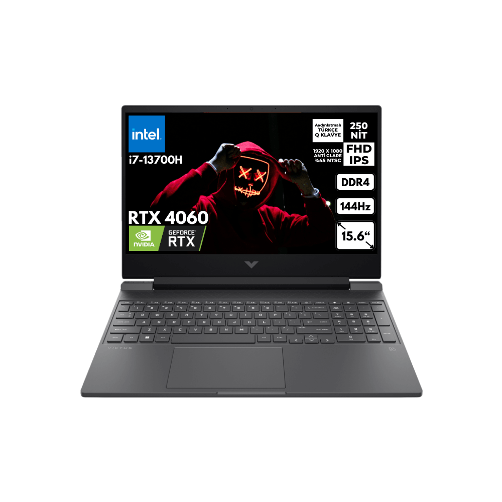 HP Victus i7-13700H 64GB 2 TBSSD RTX4060 15.6" FHD Windows 10 Pro Gaming Notebook 8U846EAHMF69