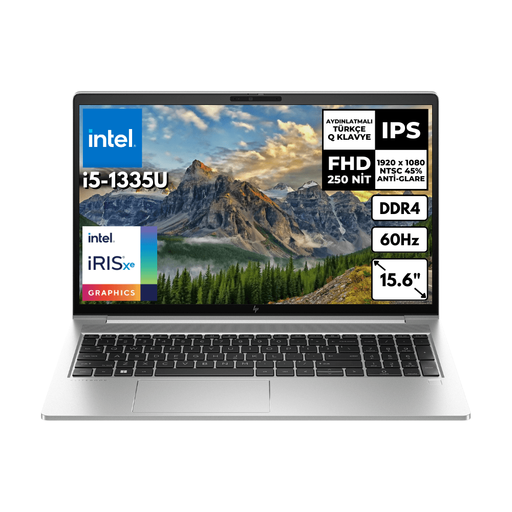 HP Elitebook 650 G10 i5-1335U 8 GB 1 TBSSD 15.6" FHD Freedos Dizüstü Bilgisayar 9G2U9ETHMF1