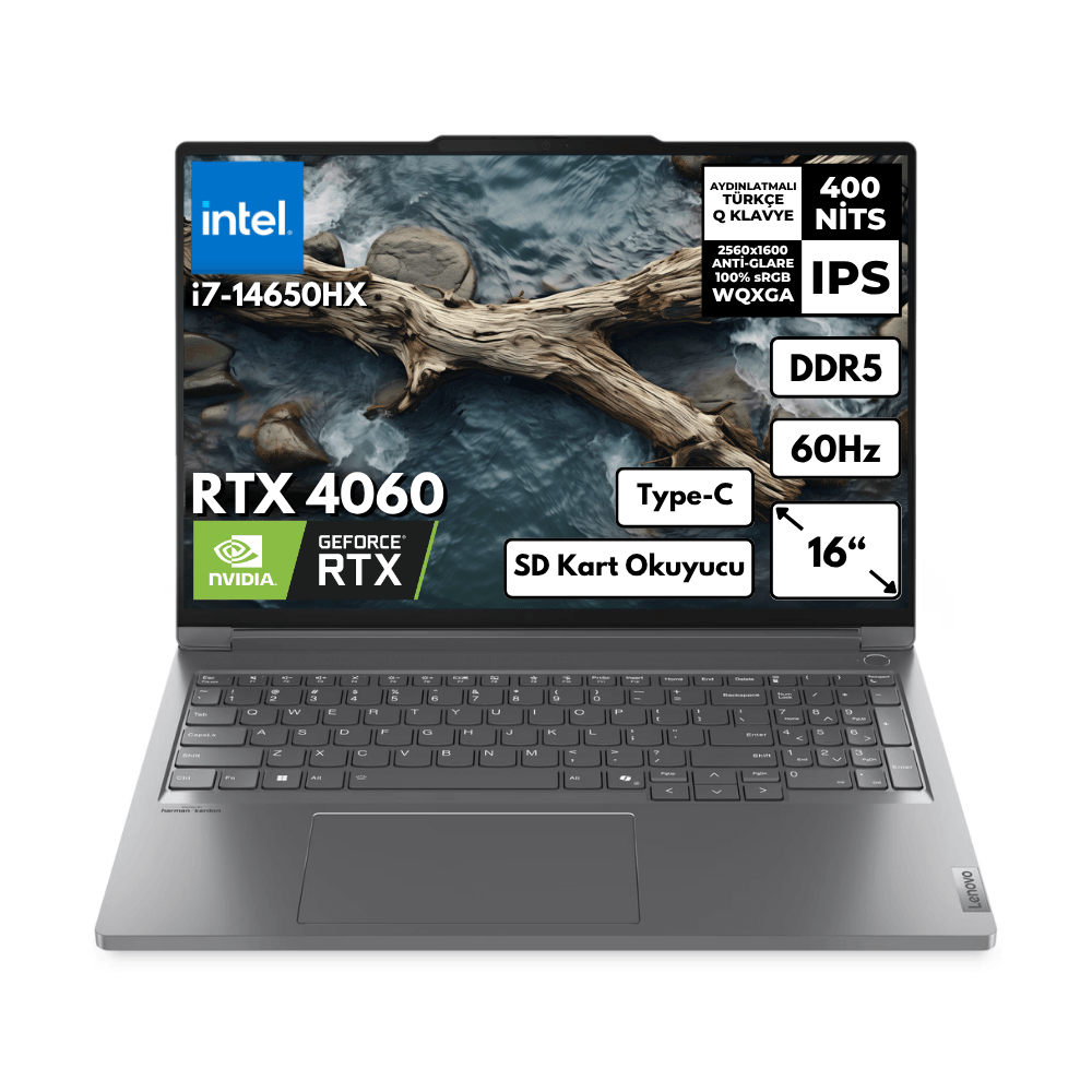 Lenovo ThinkBook 16P G5 i7-14650HX 8-GBDDR5 2 TBSSD RTX4060 (8GB) 16" WQXGA Windows 10 Pro Notebook 21N50018TRHMF66