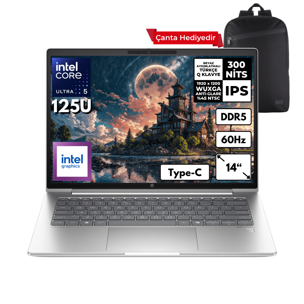 HP ProBook 440 G11 Ultra 5-125U 32-GBDDR5 1 TBSSD Intel Graphics 14" WUXGA Freedos A22YQEAHMF3