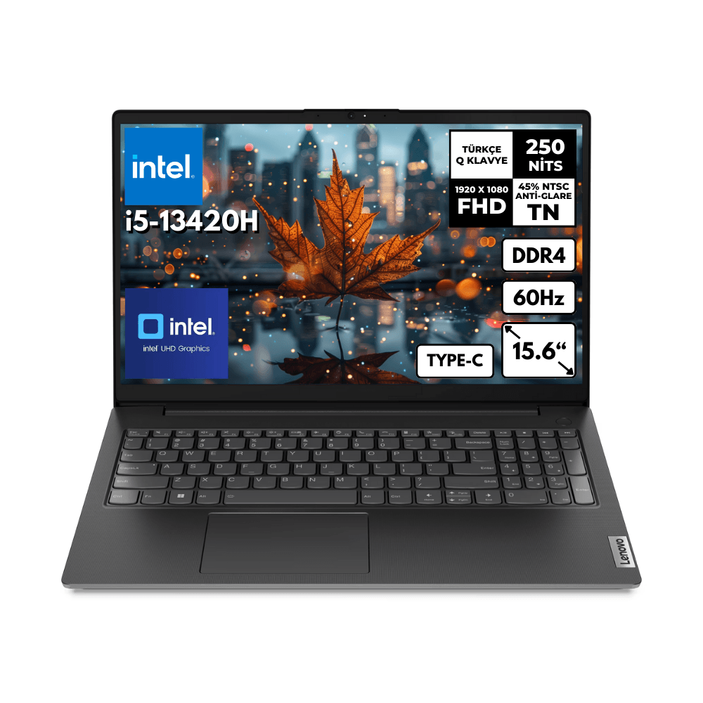 Lenovo V15 G4 i5-13420H 40GB 256 GBSSD UHD Graphics 15.6" FHD Windows 11 Home Notebook 83A1008TTRHMF48