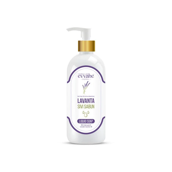 EVVAHE SEDİR AĞACI ÖZÜ İLE KUVVETLENDİRİLMİŞ LAVANTA YAĞLI BİTKİSEL SIVI SABUN  400ML