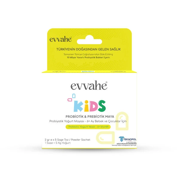 EVVAHE PROBİYOTİK YOĞURT MAYASI KİDS 2GR X 5 ŞASE