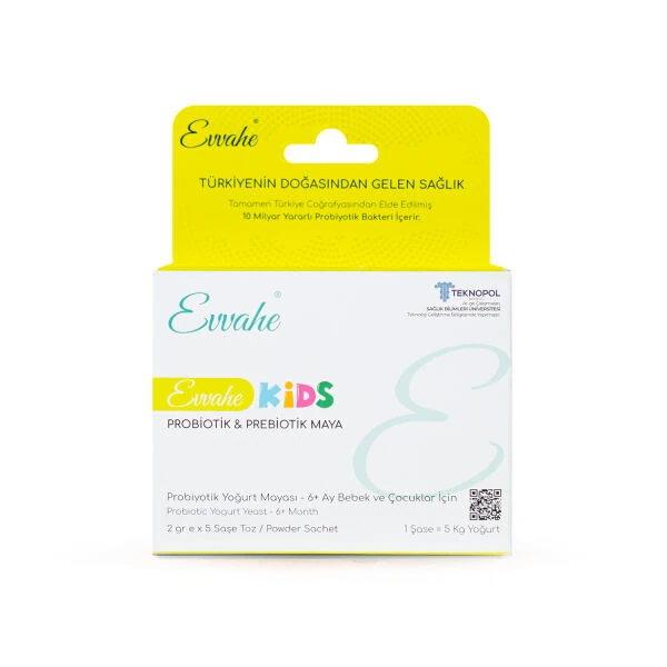 EVVAHE PROBİYOTİK YOĞURT MAYASI KİDS 2GR X 5 ŞASE