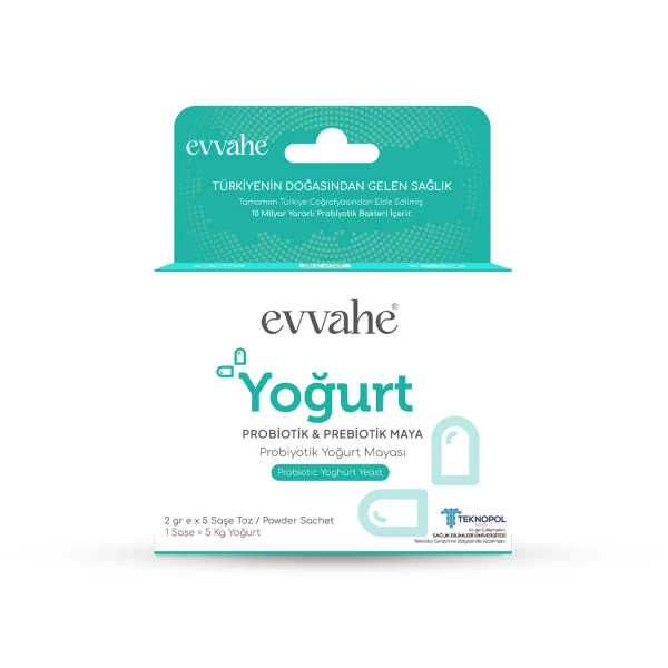 EVVAHE PROBİYOTİKLİ YOĞURT MAYASI 2 GR X 5 ŞASE