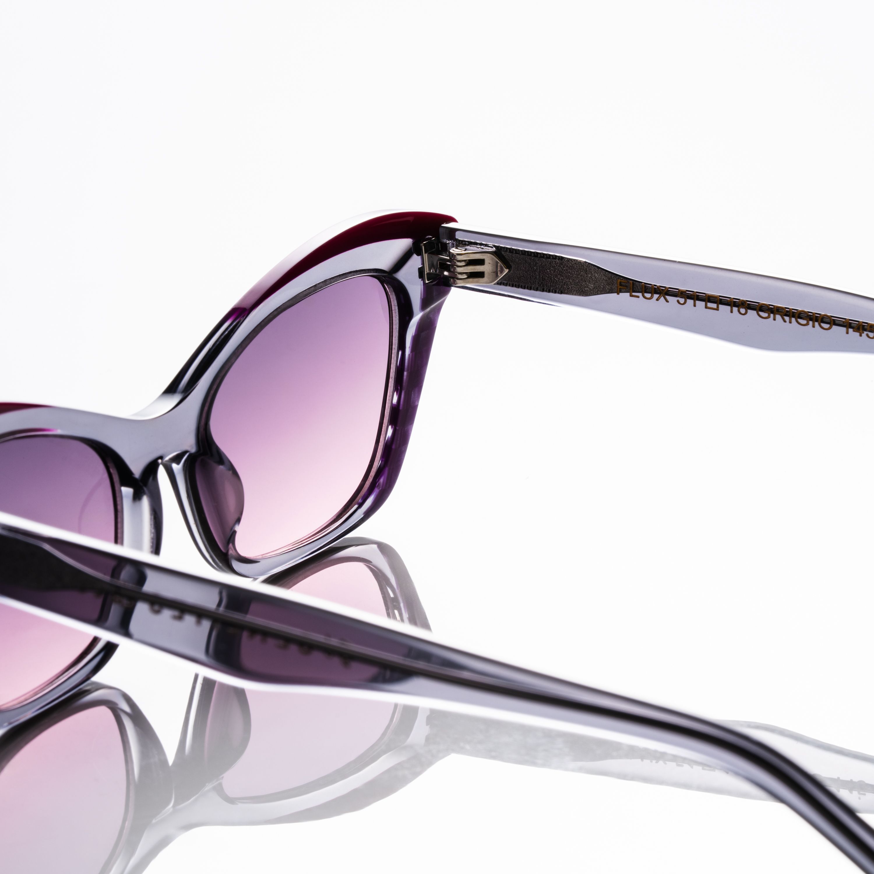 FLUX GRIGIO Kadın Gri Degrade UV400 Cateye Güneş Gözlüğü