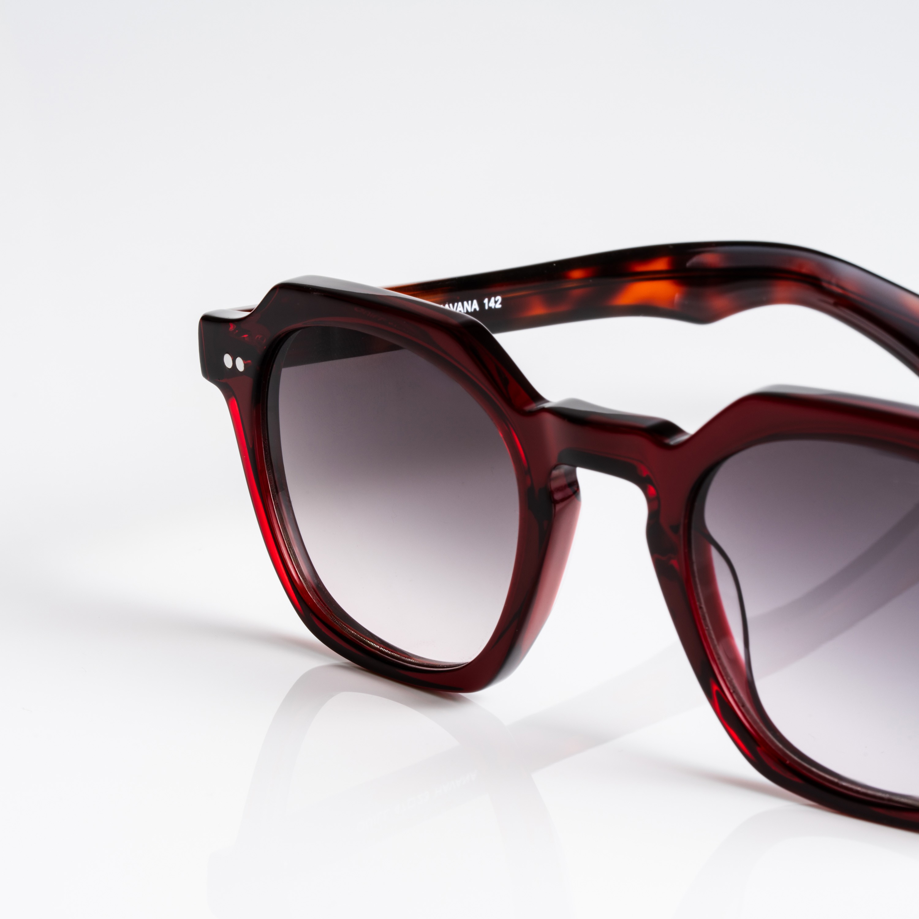 QUILL HAVANA Unisex Bordo UV400 Güneş Gözlüğü