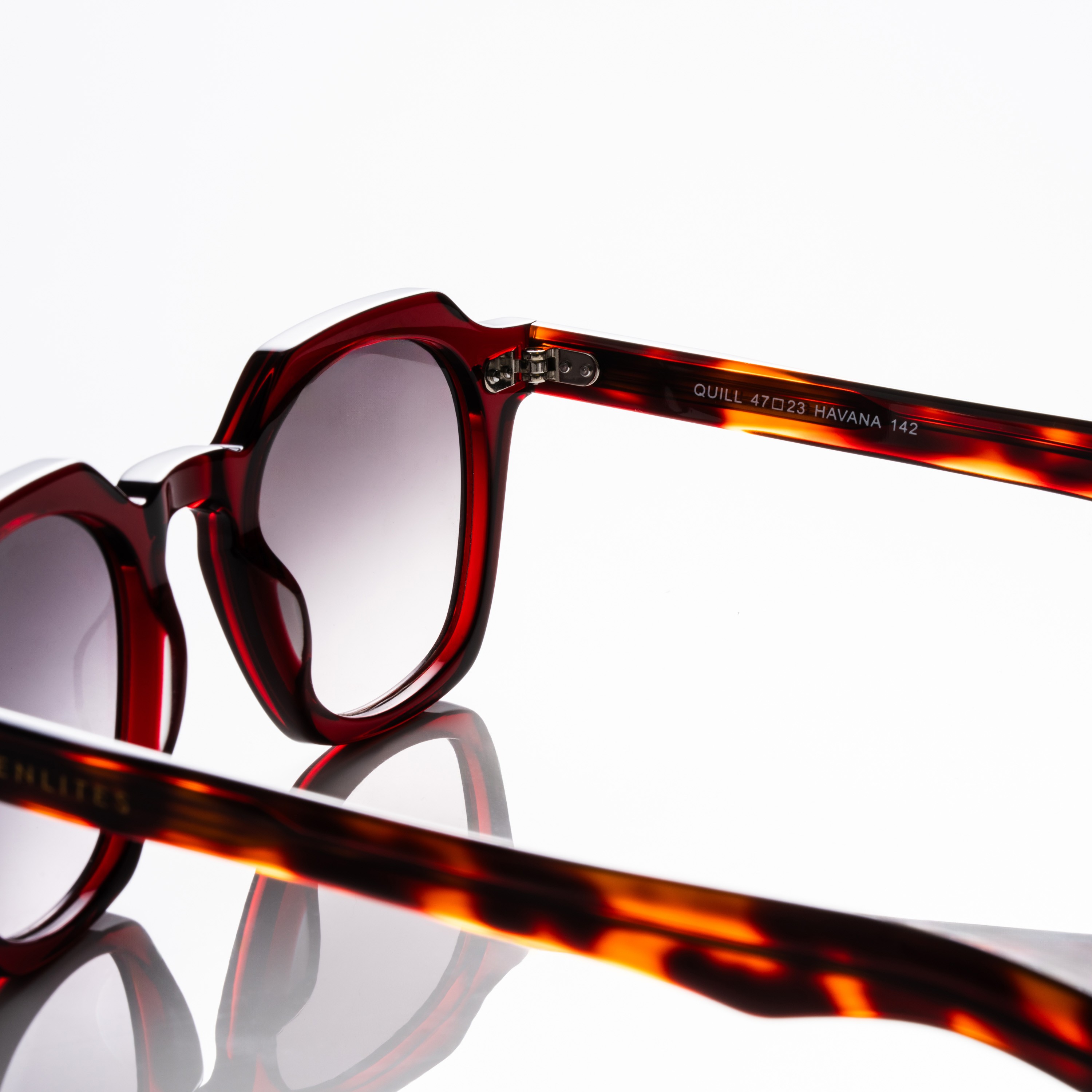 QUILL HAVANA Unisex Bordo UV400 Güneş Gözlüğü