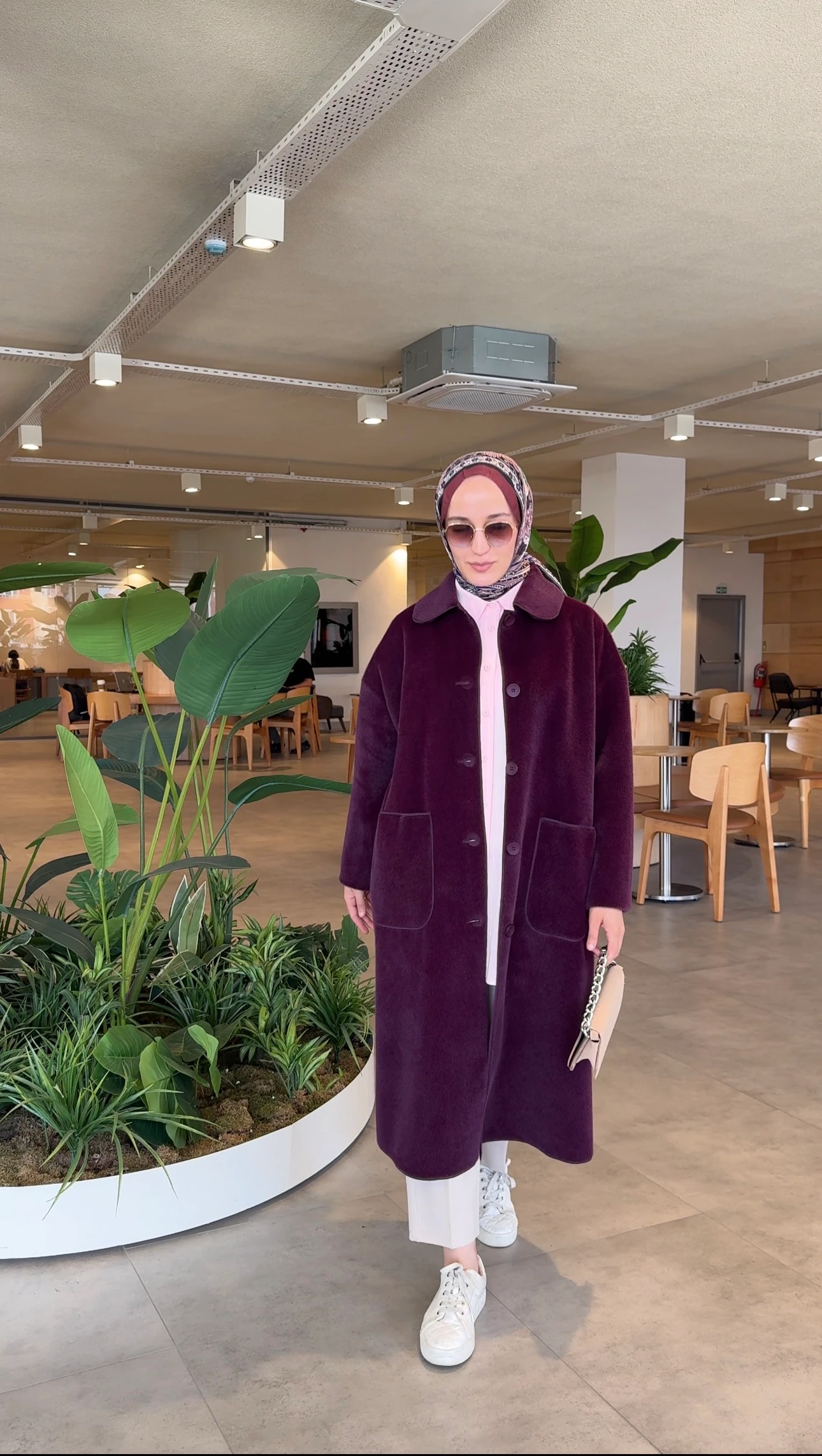 Angora Kap - patlıcan moru