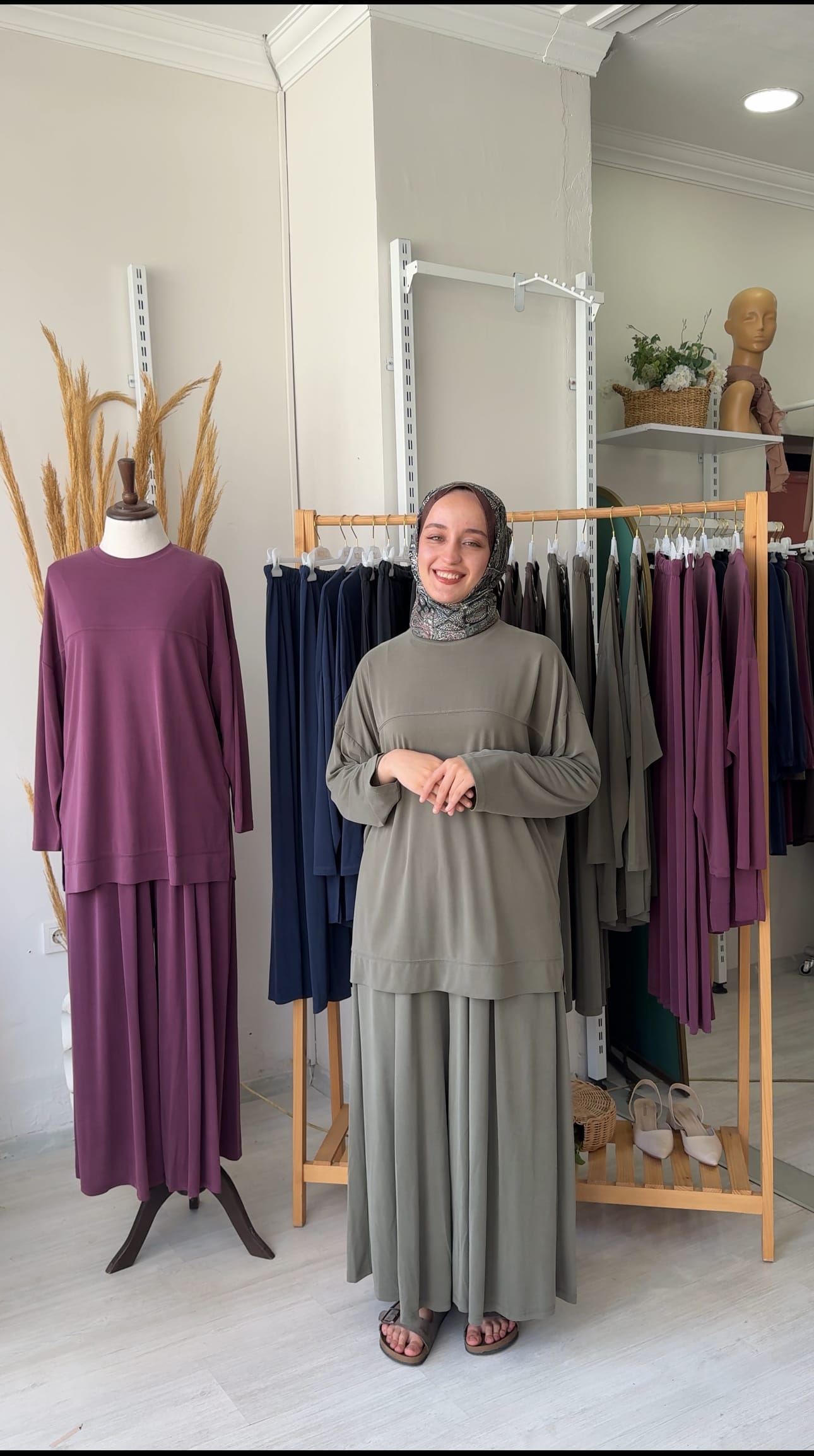 OYSHO SWEAT - haki yeşil