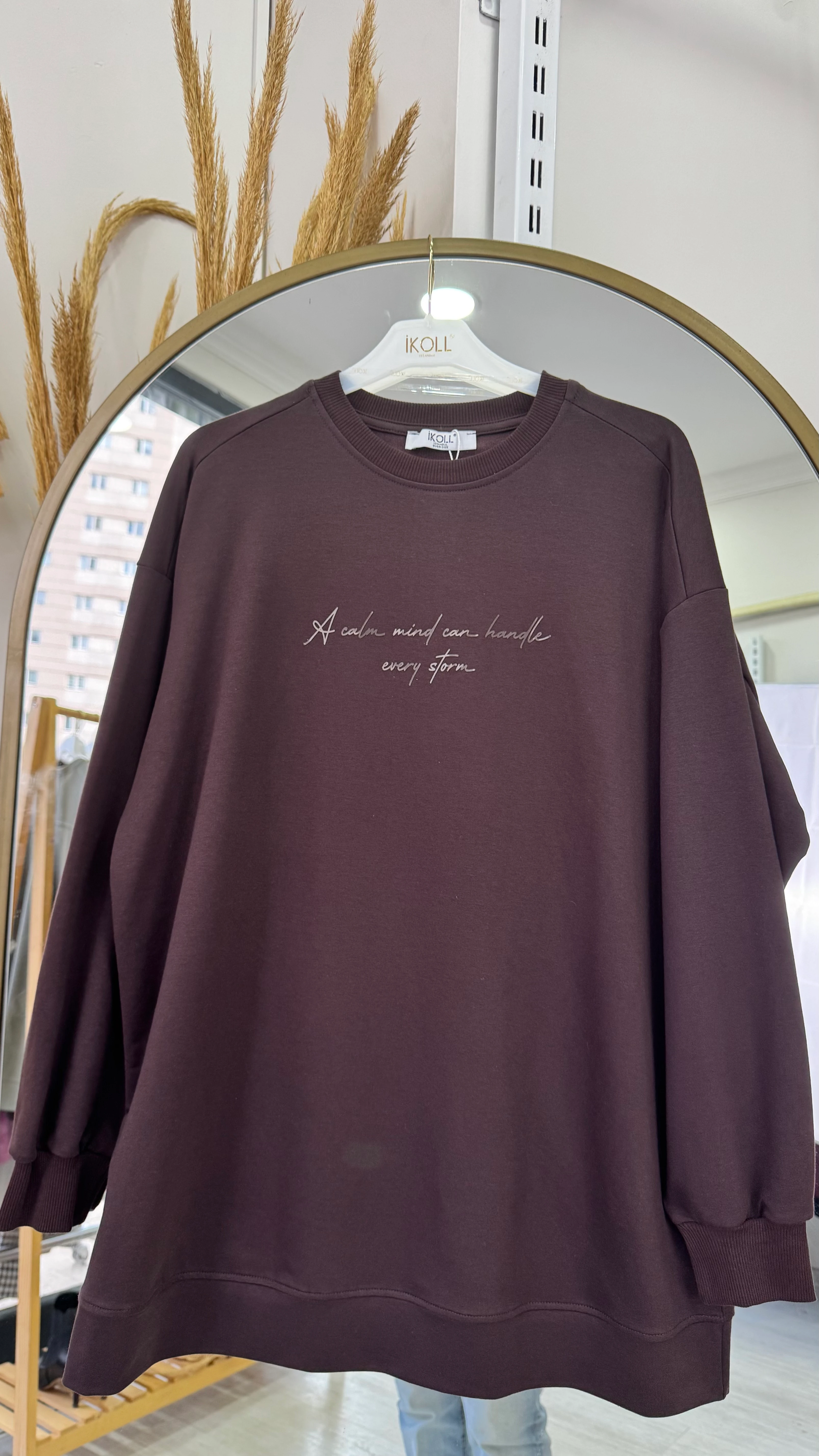 Oversize Sweat - Kahverengi