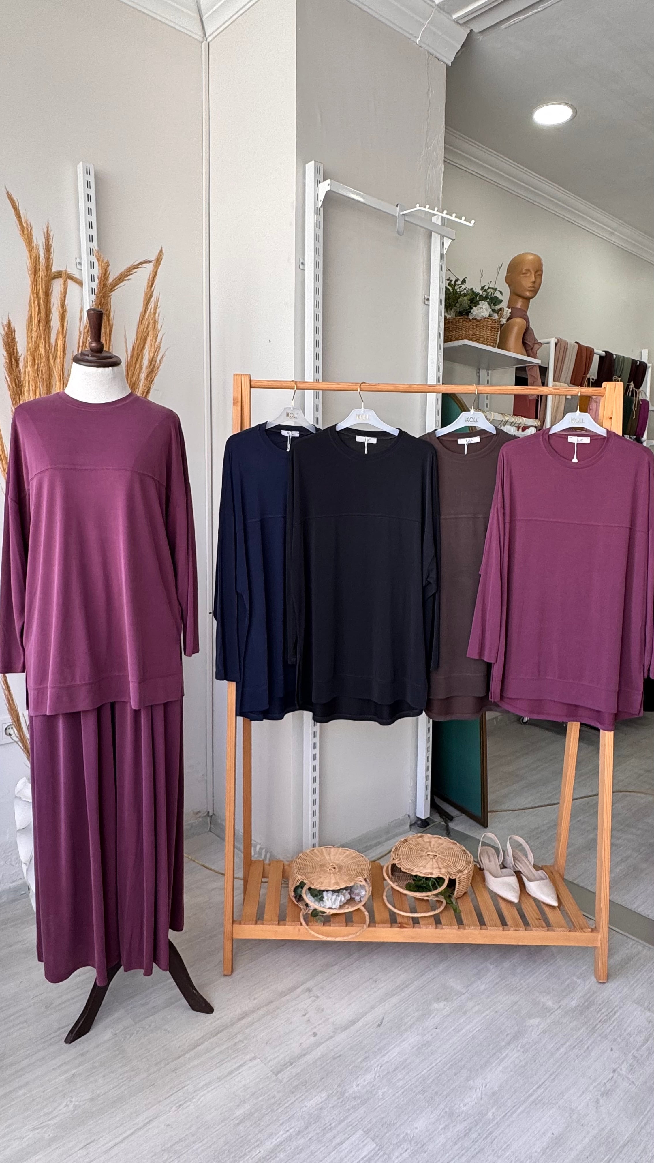 OYSHO SWEAT - mürdüm