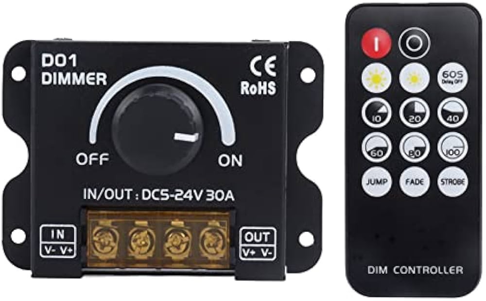 5-24V 30A MANUEL+ KUMANDA LED DIMMER