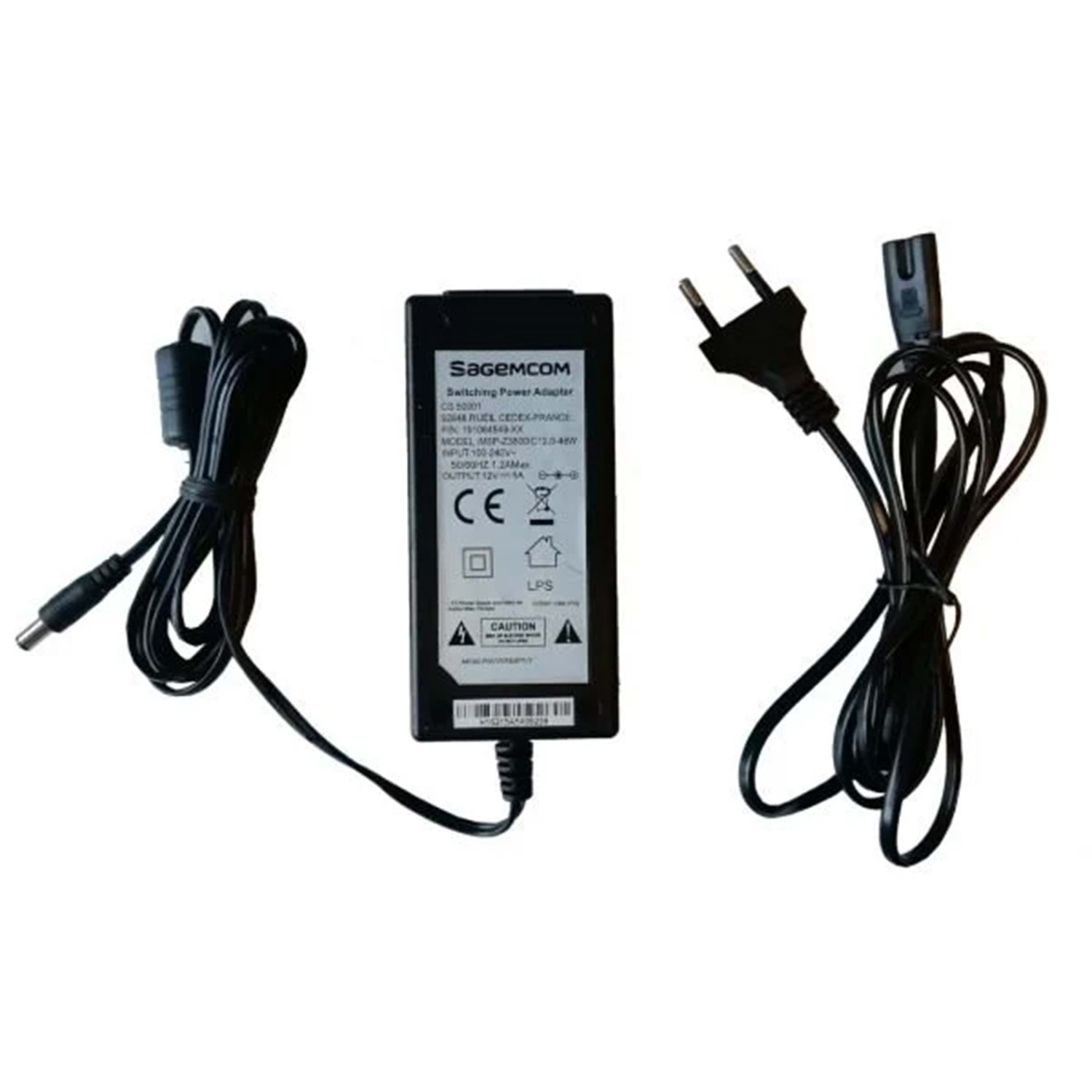 SAGEMCOM 12V 5A (60W) PLASTİK A KALİTE ADAPTÖR