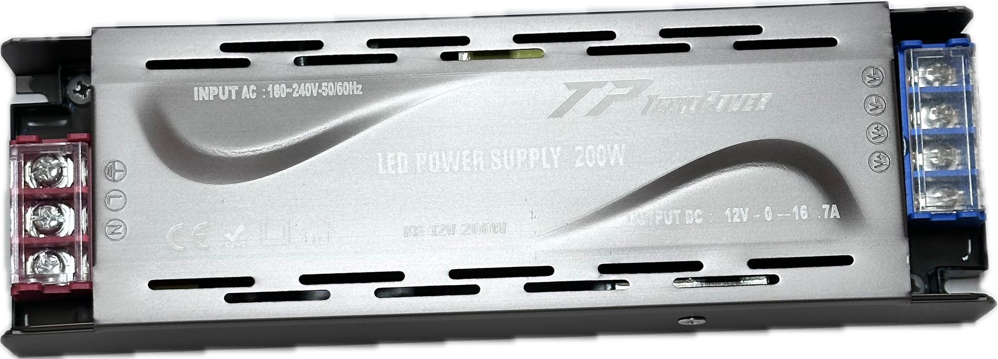 TECNOPOWER Slim 12V 200W 16,5A Metal Slim Adaptör (Premium)