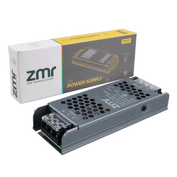 ZMR 12 VOLT 10 AMPER 120 WATT SLIM METAL KASA ADAPTÖR