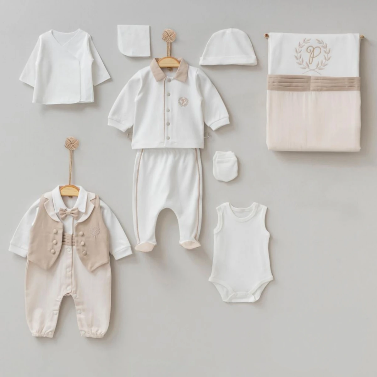 PUGİ ERKEK 0-3 AY ARMALI 10LU SET