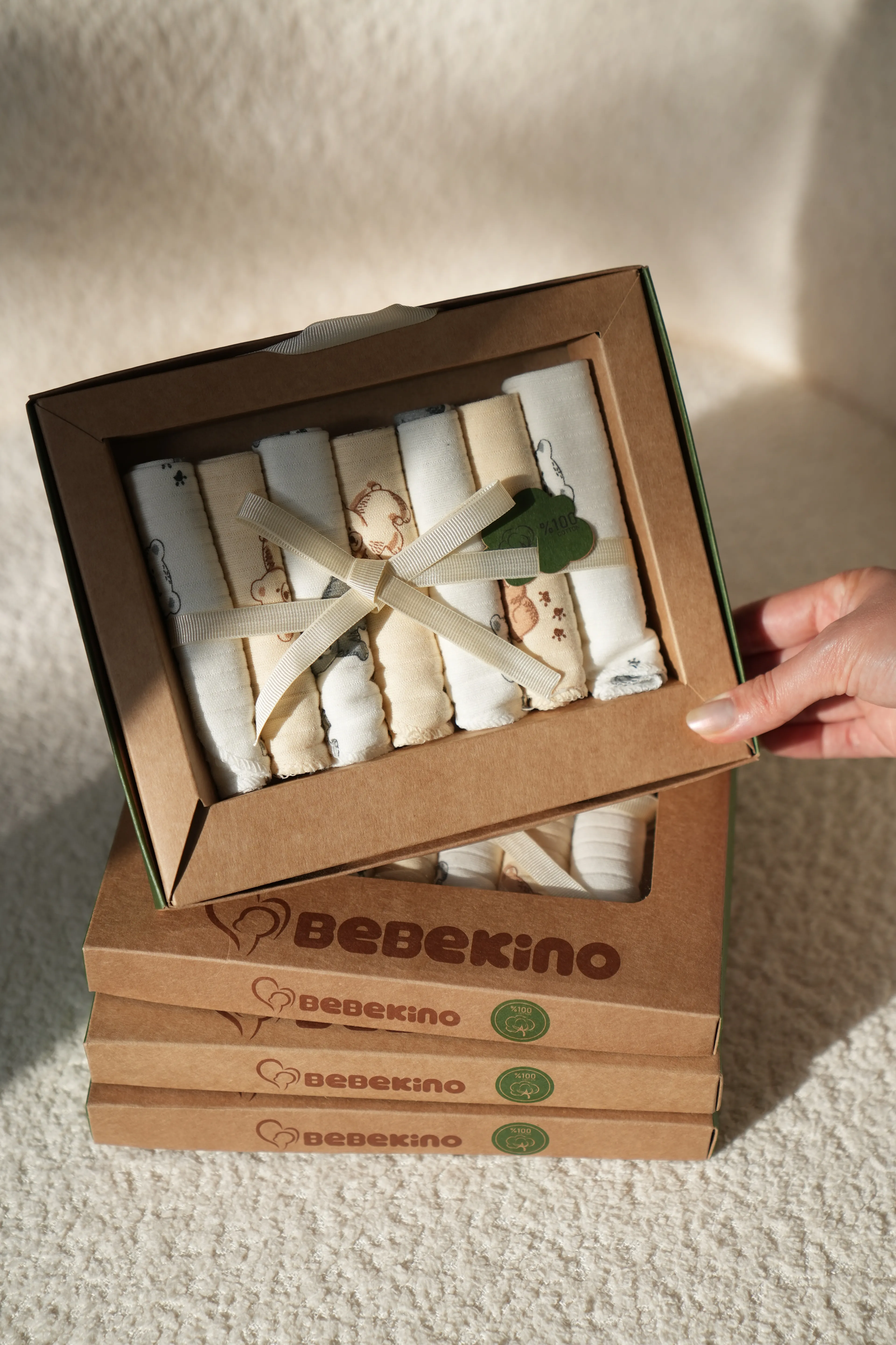 UNISEX 1/12 AY %100 PAMUK 7’Lİ KUTULU MENDİL