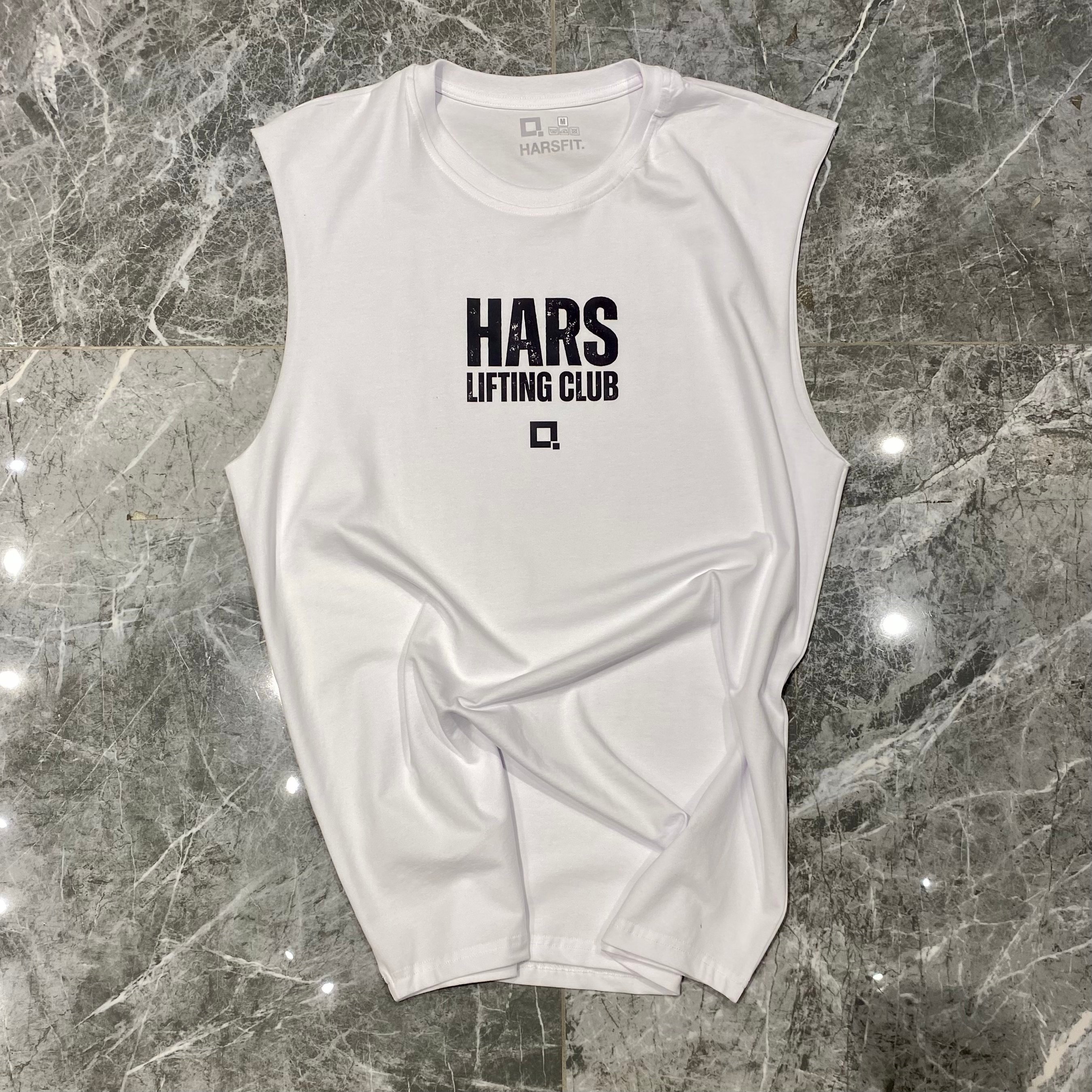 HARS WHITE "TRAINING DIVISION" SLEEVELESS 