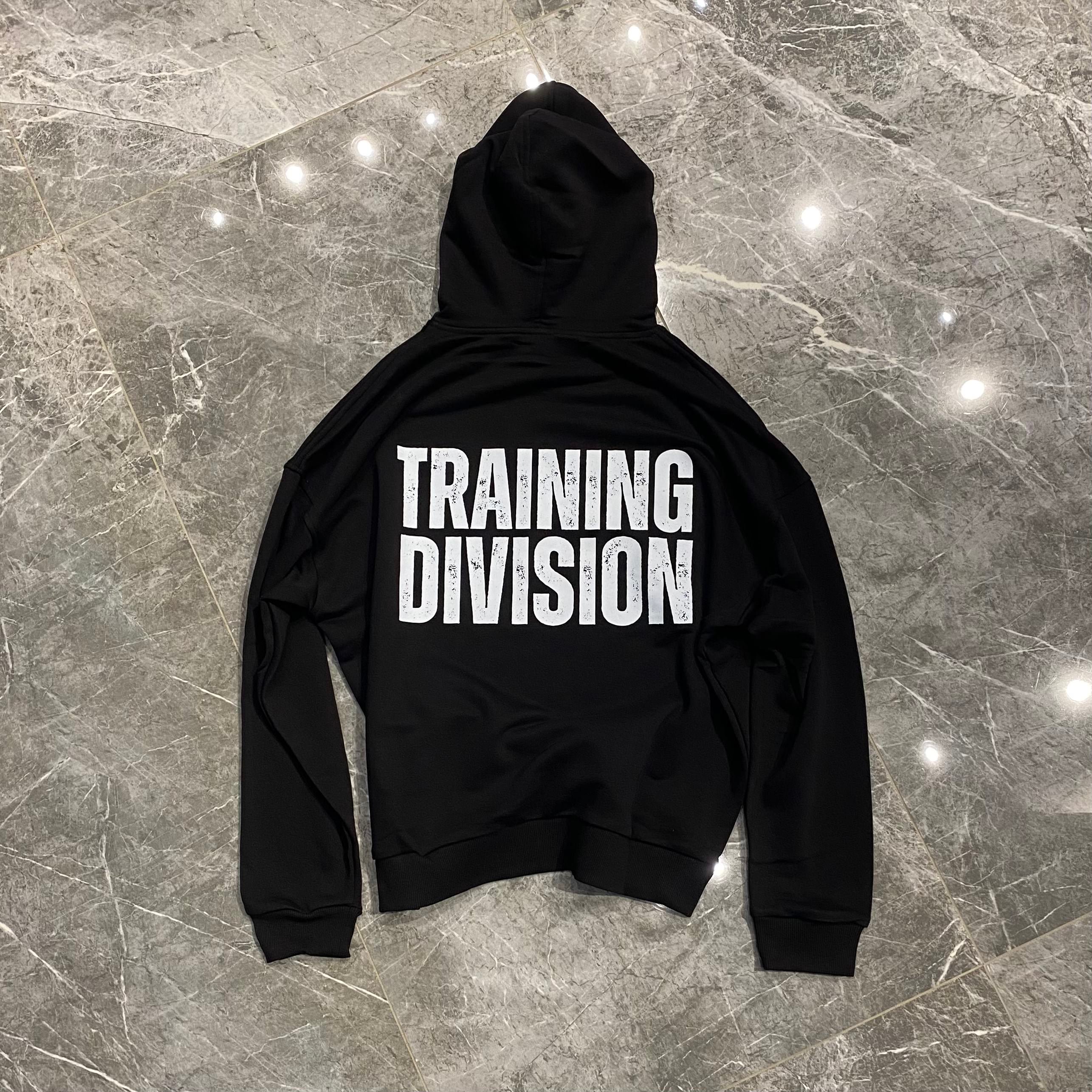 SİYAH "TRAINING DIVISION" HOODIE