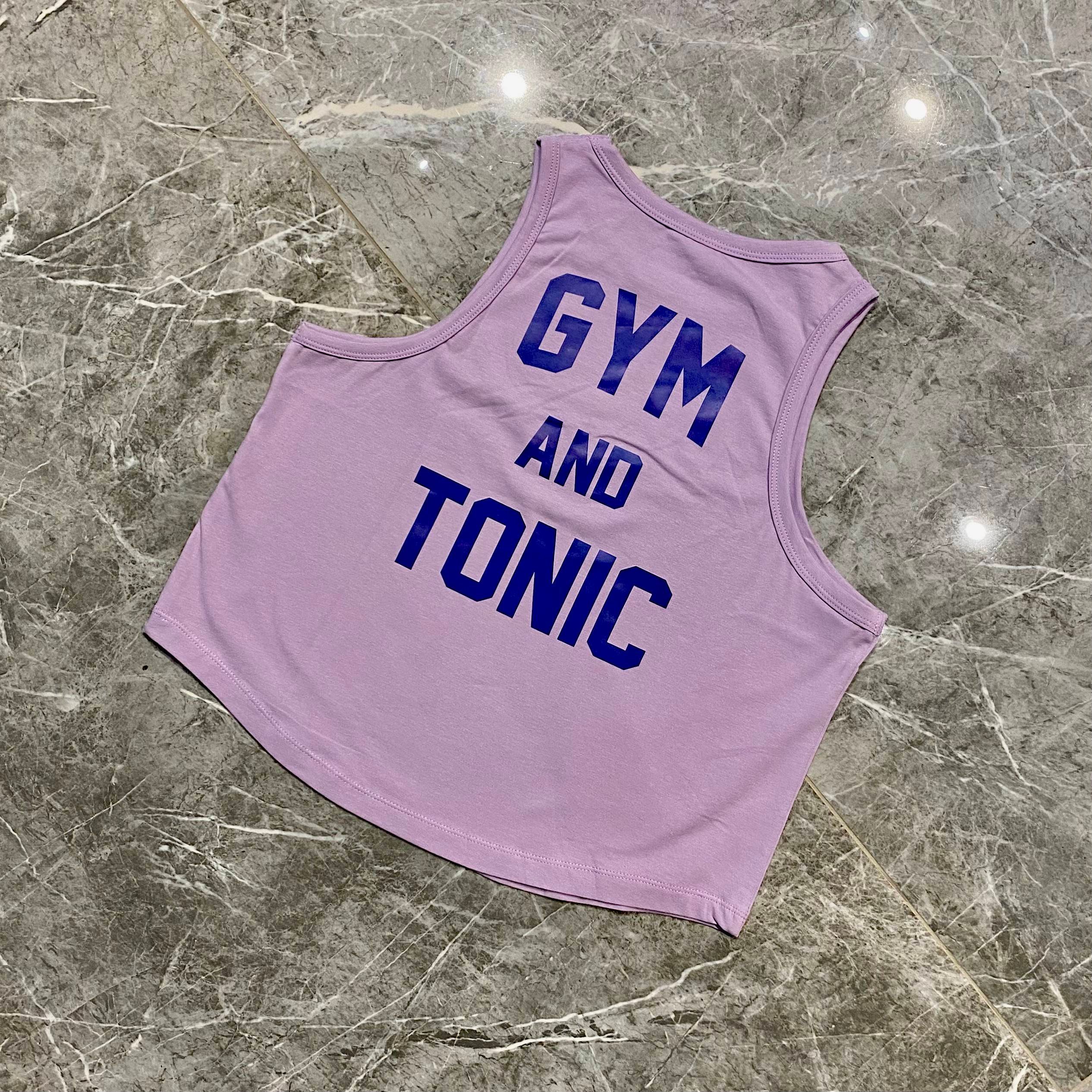 LİLA "GYM AND TONIC" CROPPED TANK