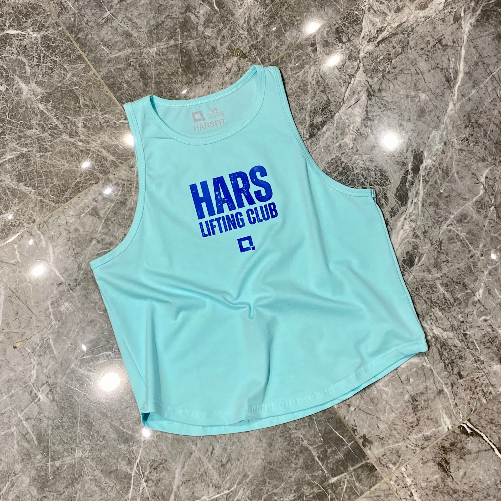 HARS TURKUAZ "GIRLS WHO LIFT" CROPPED TANK