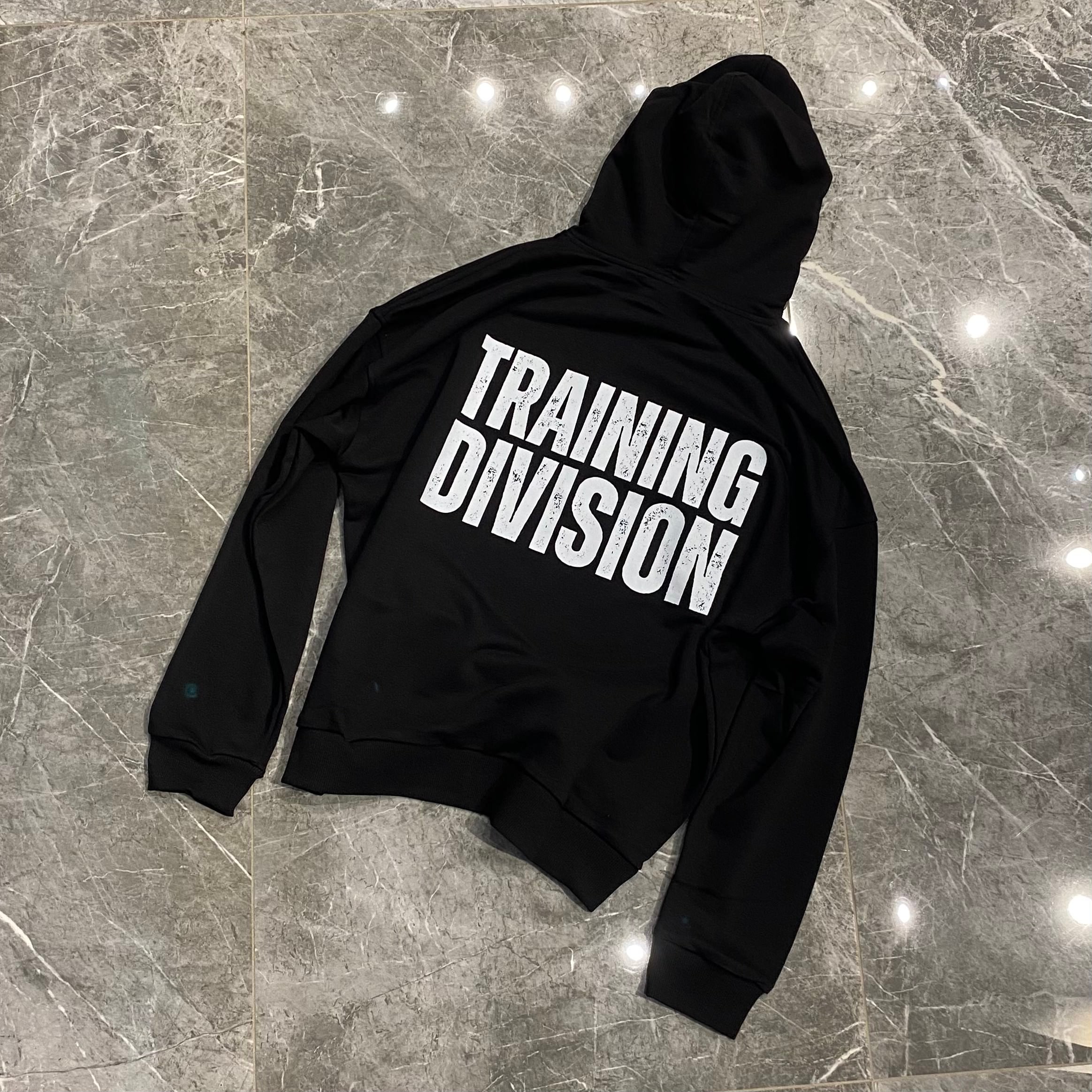 SİYAH "TRAINING DIVISION" HOODIE