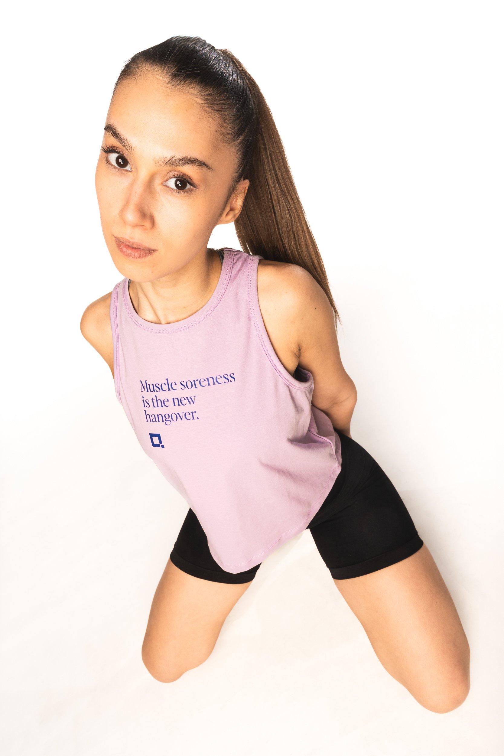 LİLA "GYM AND TONIC" CROPPED TANK