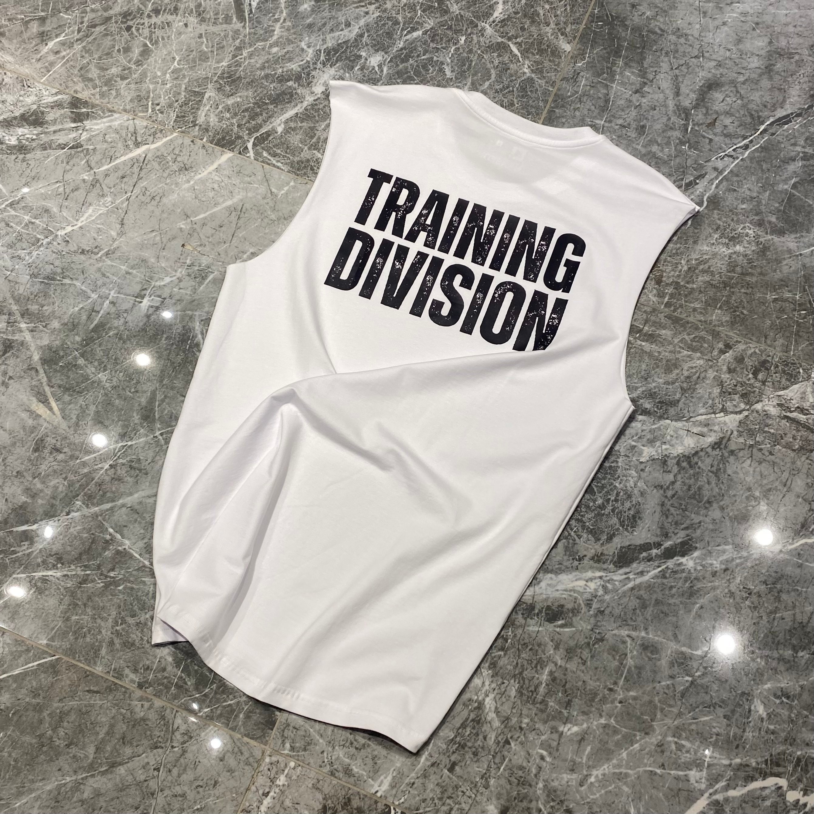 HARS WHITE "TRAINING DIVISION" SLEEVELESS 