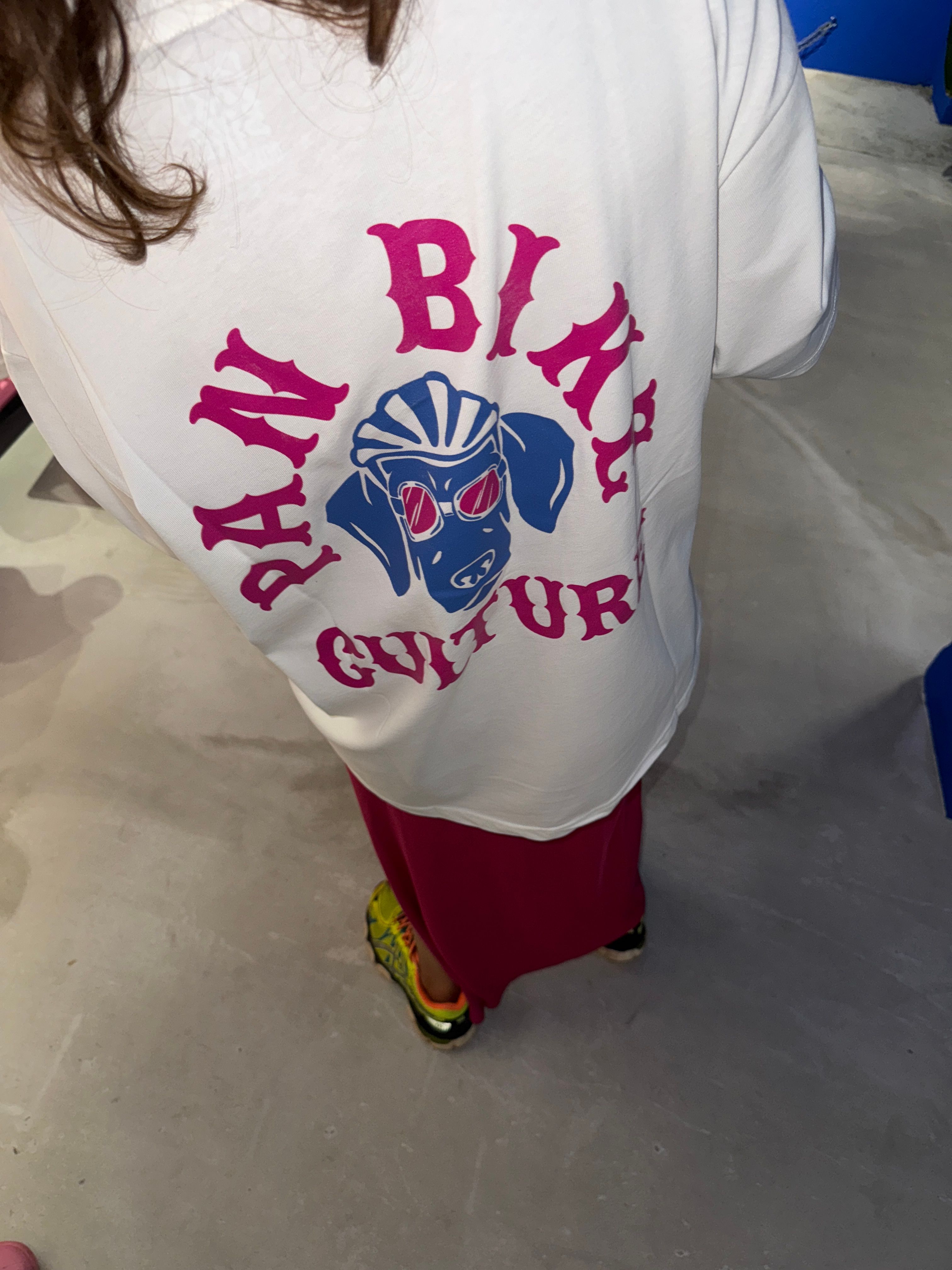 PANBIKECULTURE KIRIK BEYAZ “OVERSIZE” T-SHIRT