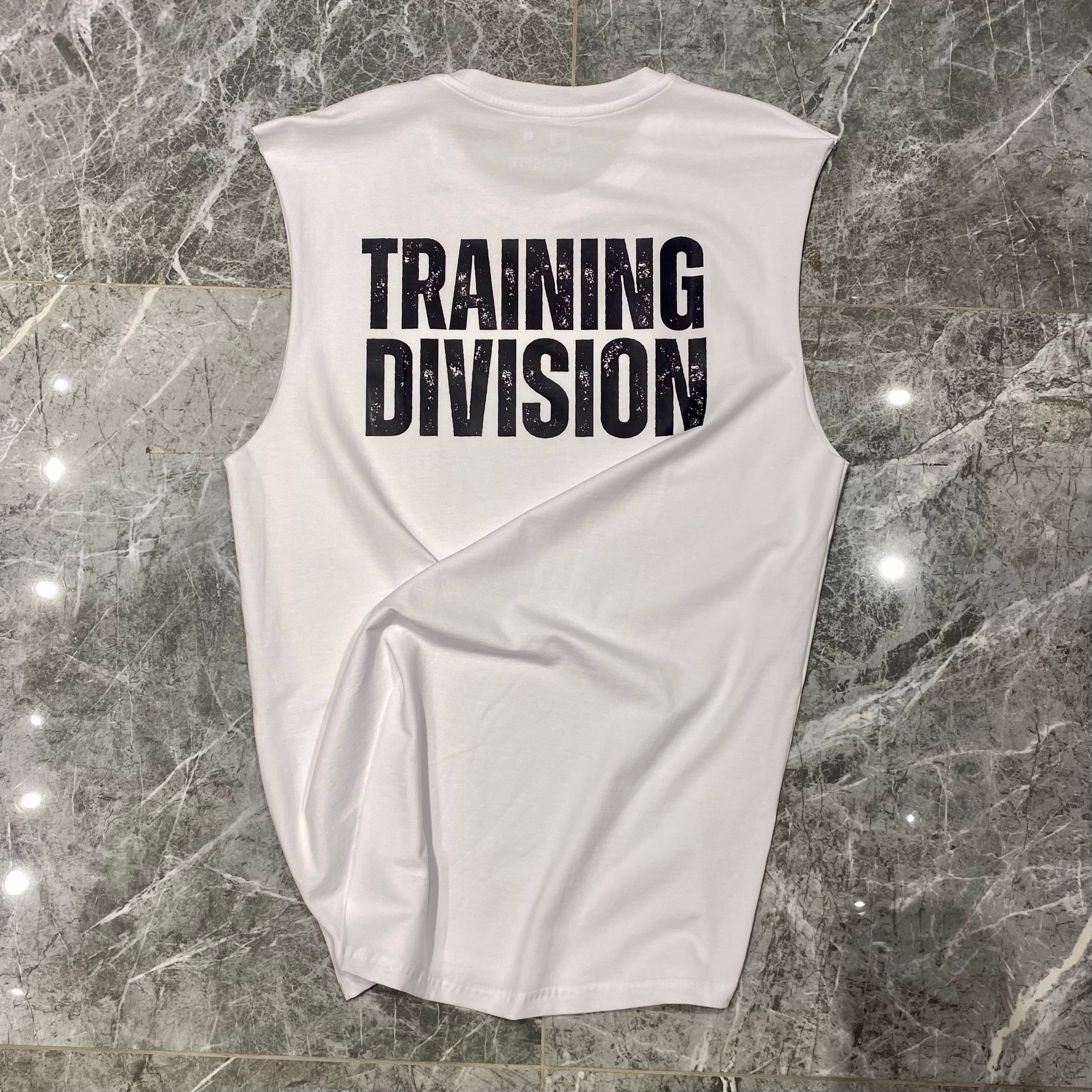 HARS WHITE "TRAINING DIVISION" SLEEVELESS 