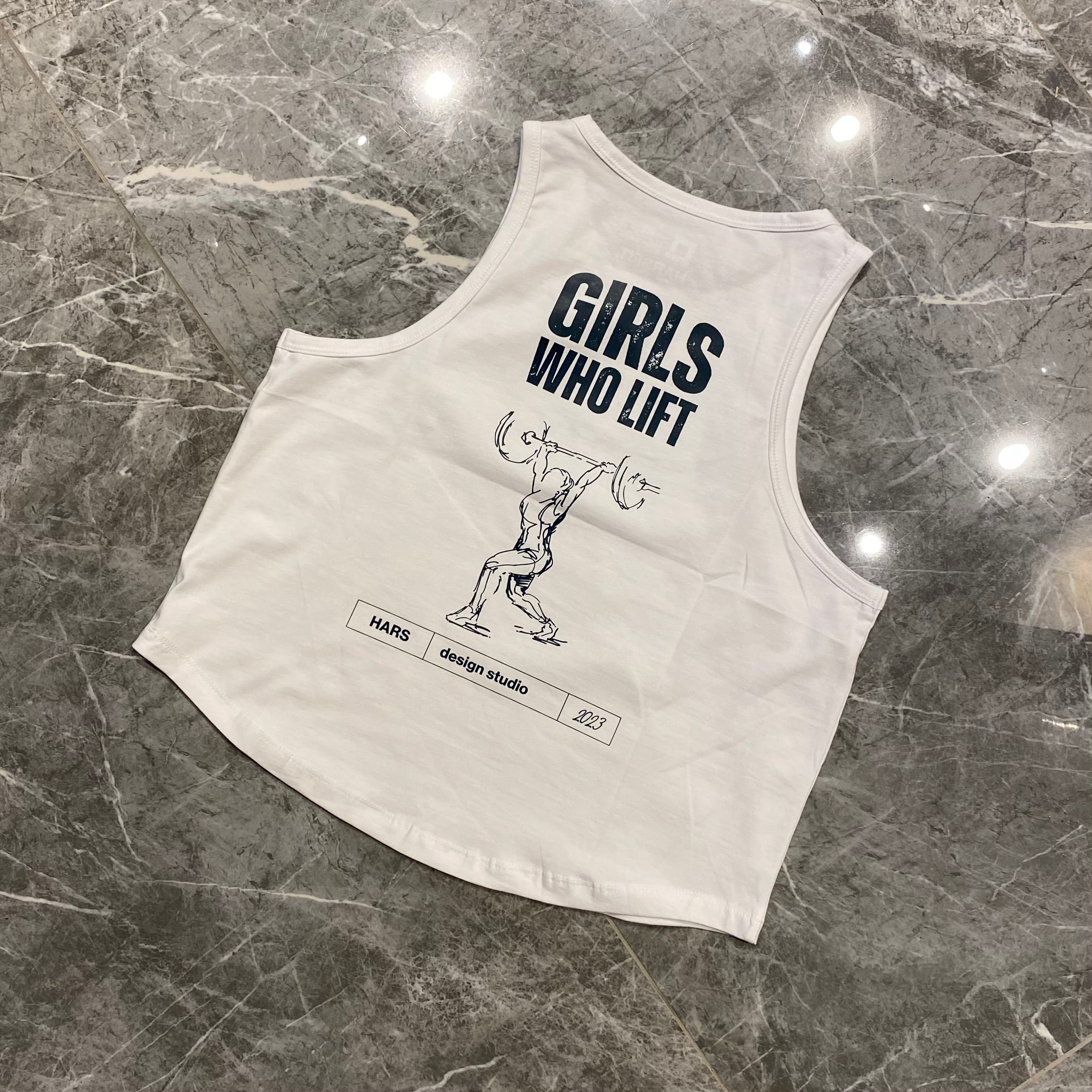 BEYAZ "GIRLS WHO LIFT" CROPPED TANK