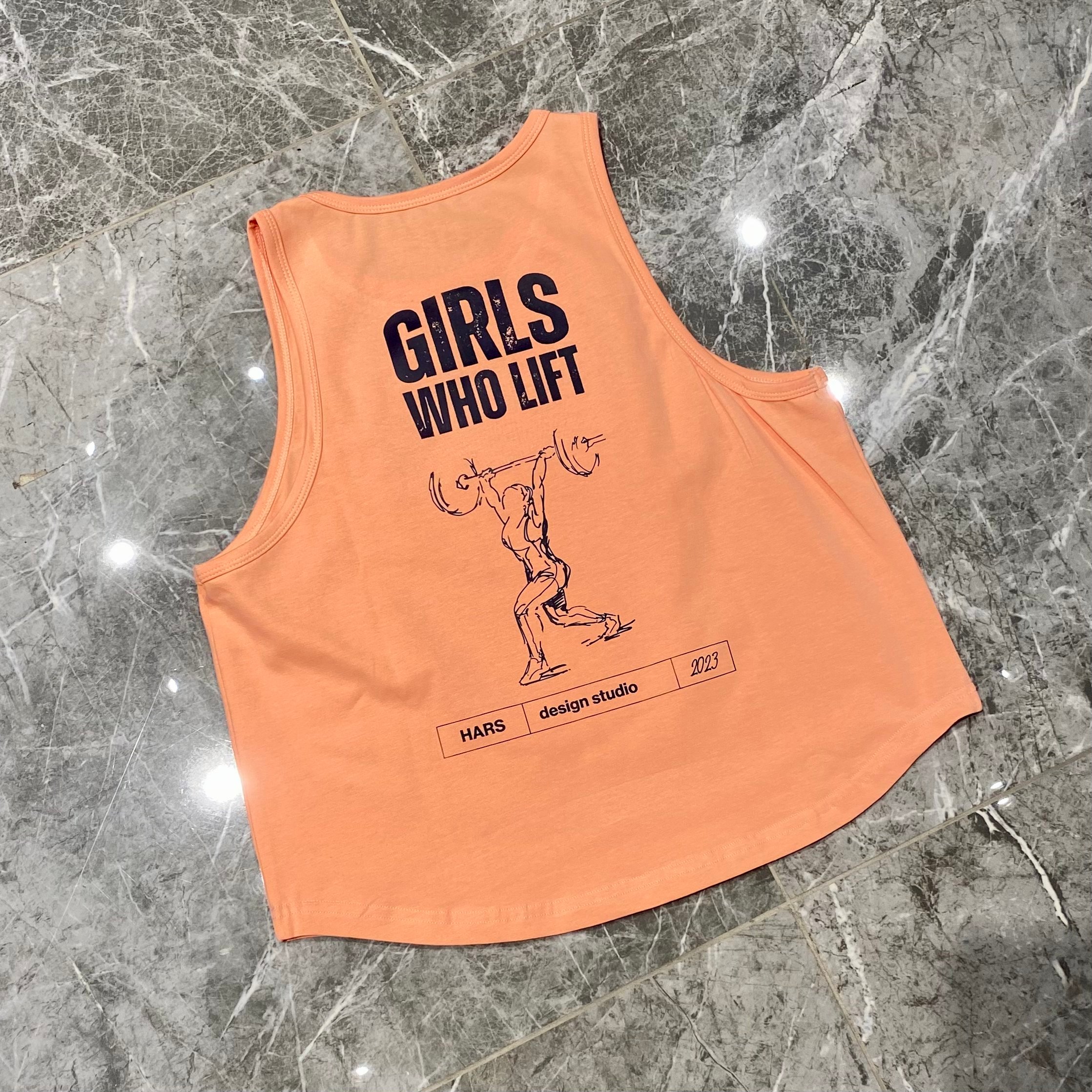 HARS YAVRUAĞZI "GIRLS WHO LIFT" CROPPED TANK