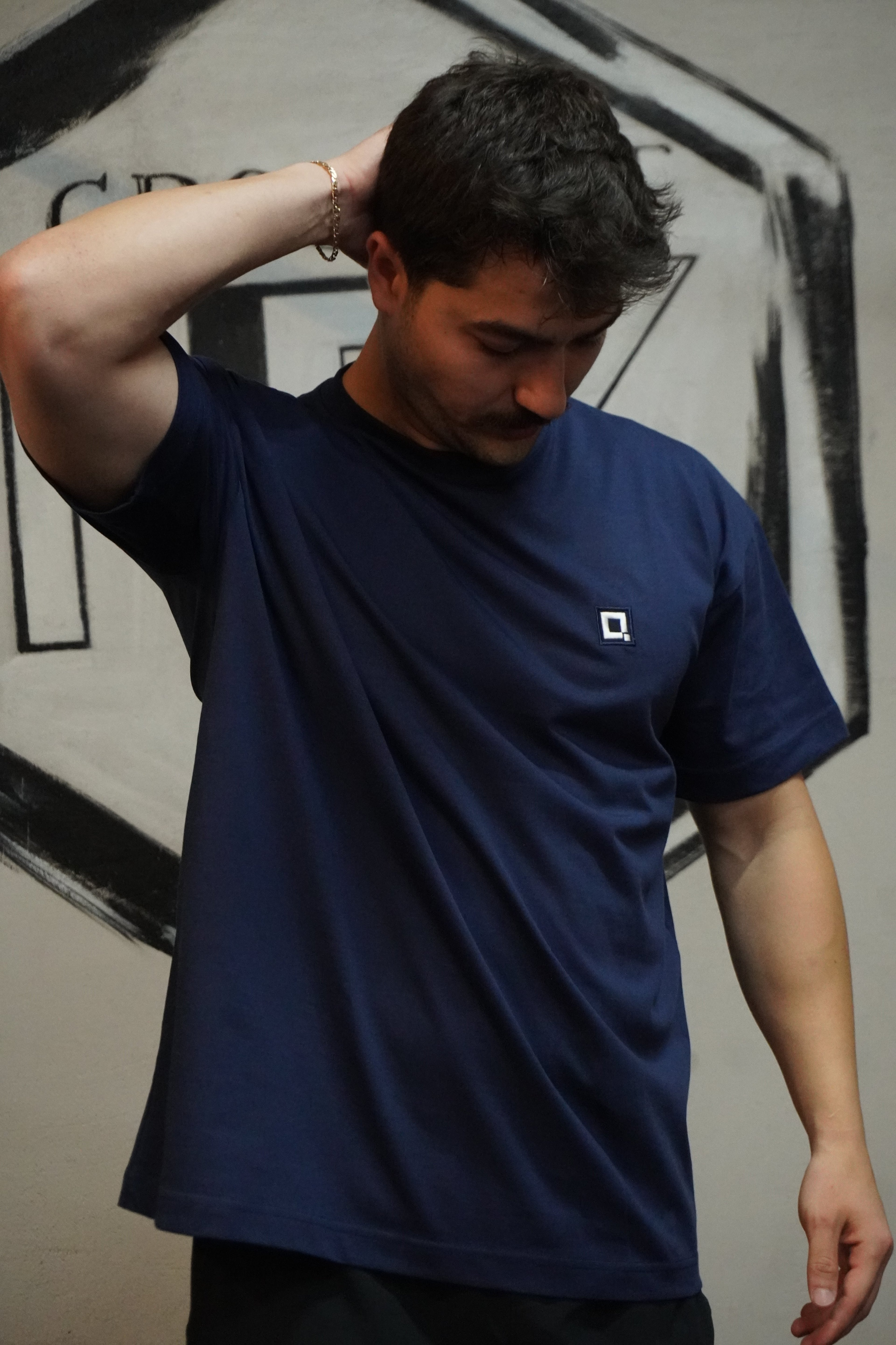 HARS NAVY BLUE "HEAVYWEIGHT" OVERSIZE T-SHIRT