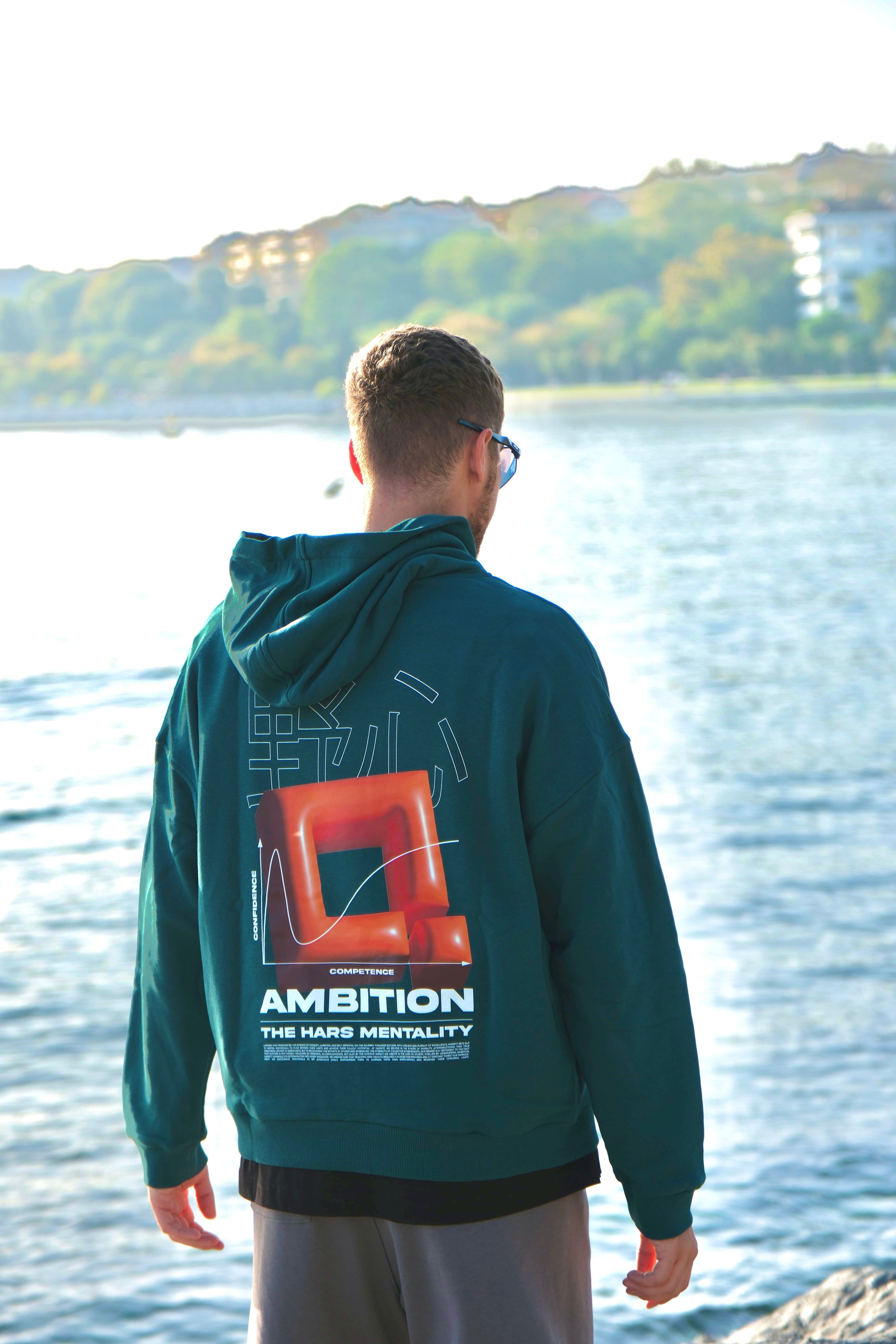 HARS YEŞİL "AMBITION" HOODIE