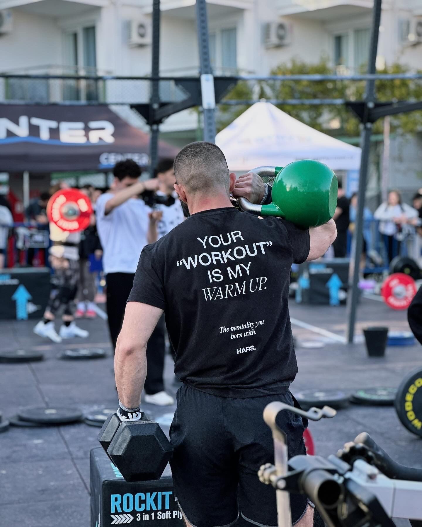 HARS "YOUR WORKOUT IS MY WARM UP" T-SHIRT