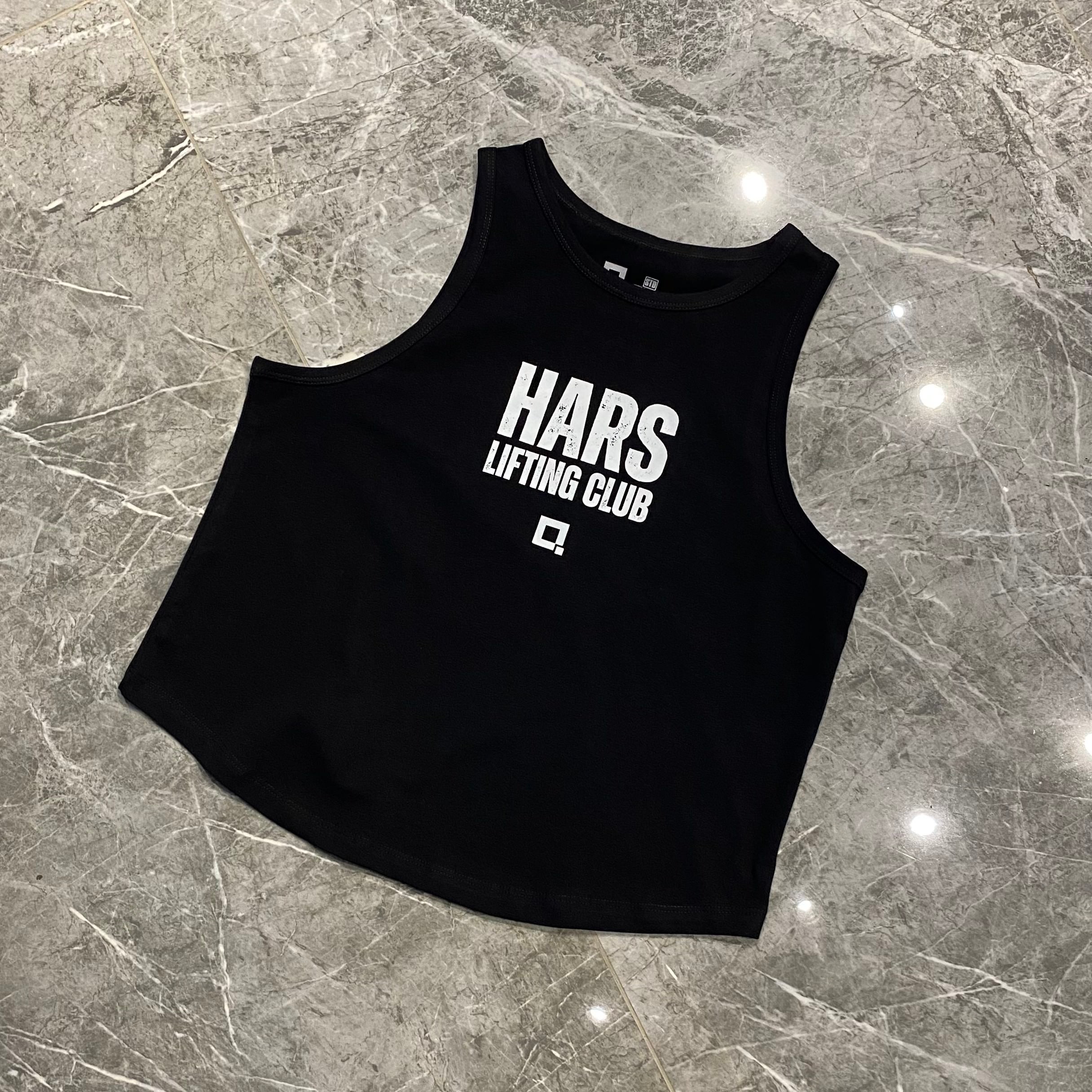 SİYAH "GIRLS WHO LIFT" CROPPED TANK