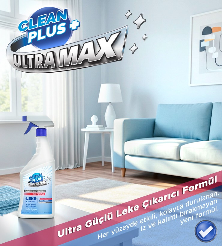 Clean Plus+ Çok Amaçlı Ultra Güçlü Leke Çıkarıcı 750 ml