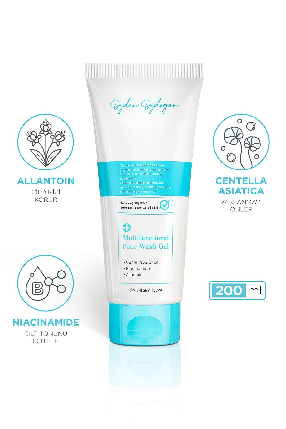 Yüz Temizleme Jeli - Tanecikli Hassas Temizleme, Aydınlatıcı, Canlandırıcı 200 ml