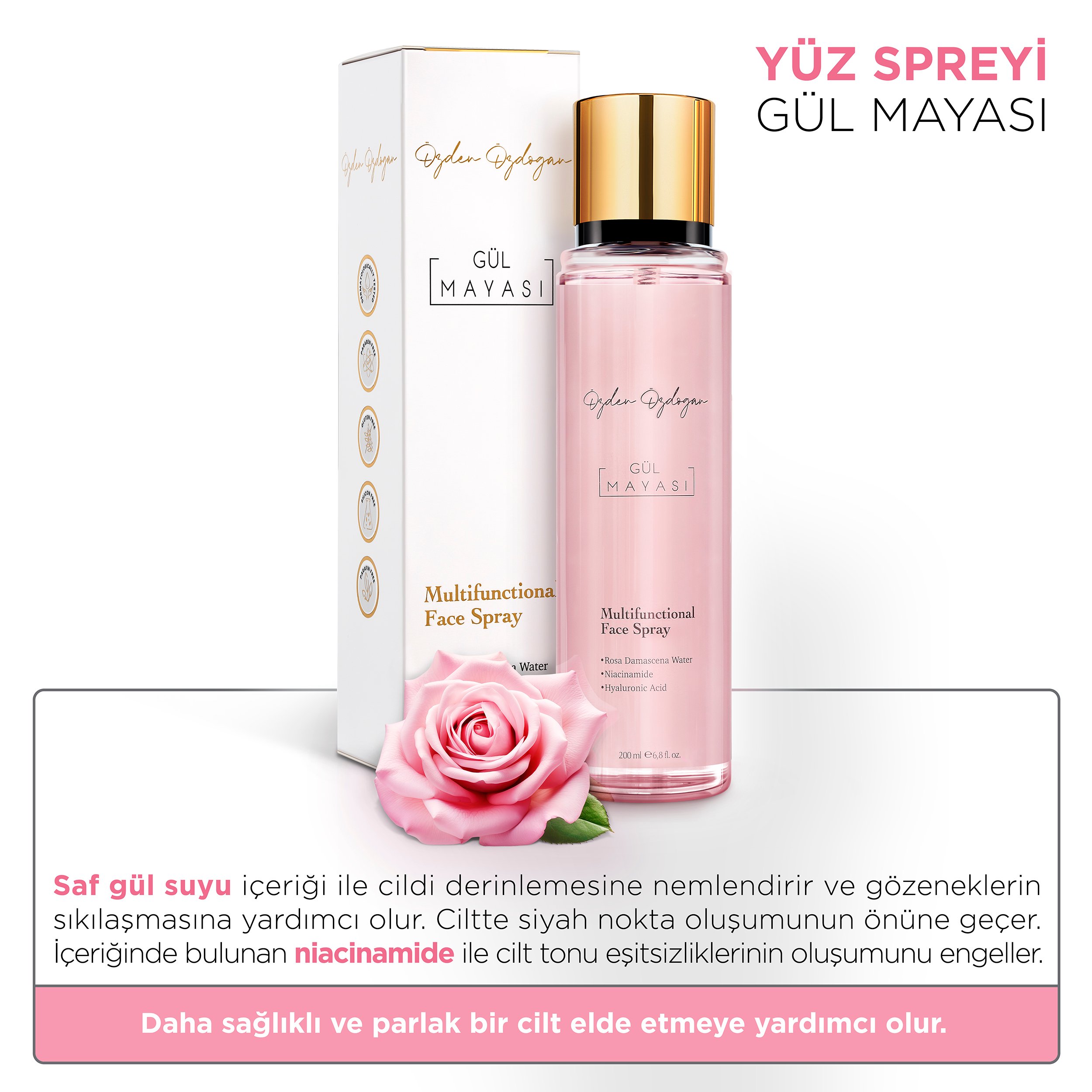 Gül Mayası Aydınlatıcı ve Gözenek Sıkılaştırıcı Tonik 200 ml