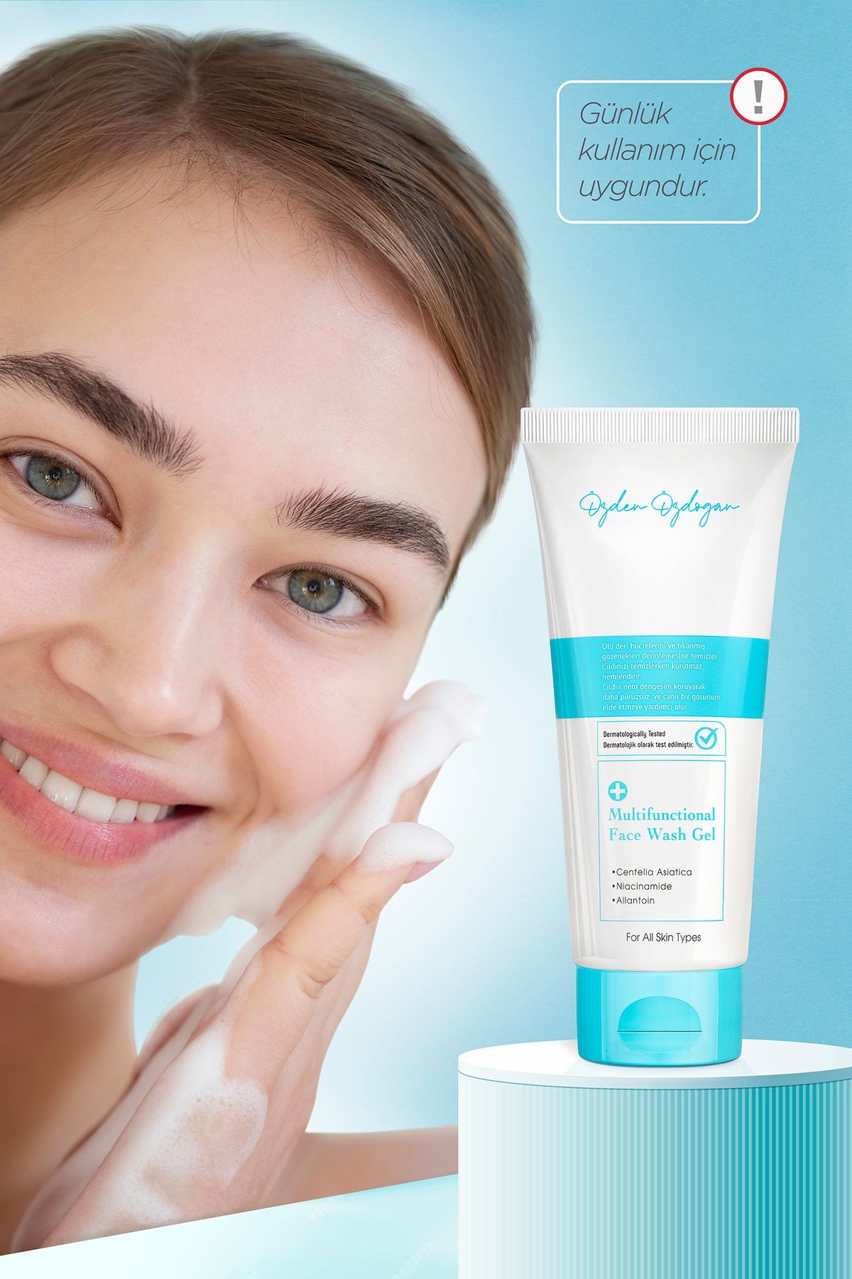 Yüz Temizleme Jeli - Tanecikli Hassas Temizleme, Aydınlatıcı, Canlandırıcı 200 ml